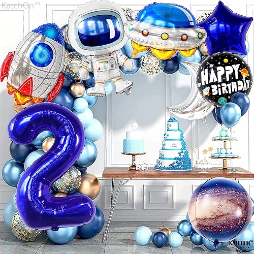 Miniatura 8 de Globos enormes de la luna de 40 pulgadas | Decoraciones de fiesta de cumpleaños de galaxia | Suministros para fiestas temáticas espaciales