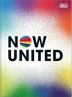 Caderno Brochura Capa Dura Universitário Now United 80 Folhas - Capa Splahs Coloridos - Tilibra, 531758