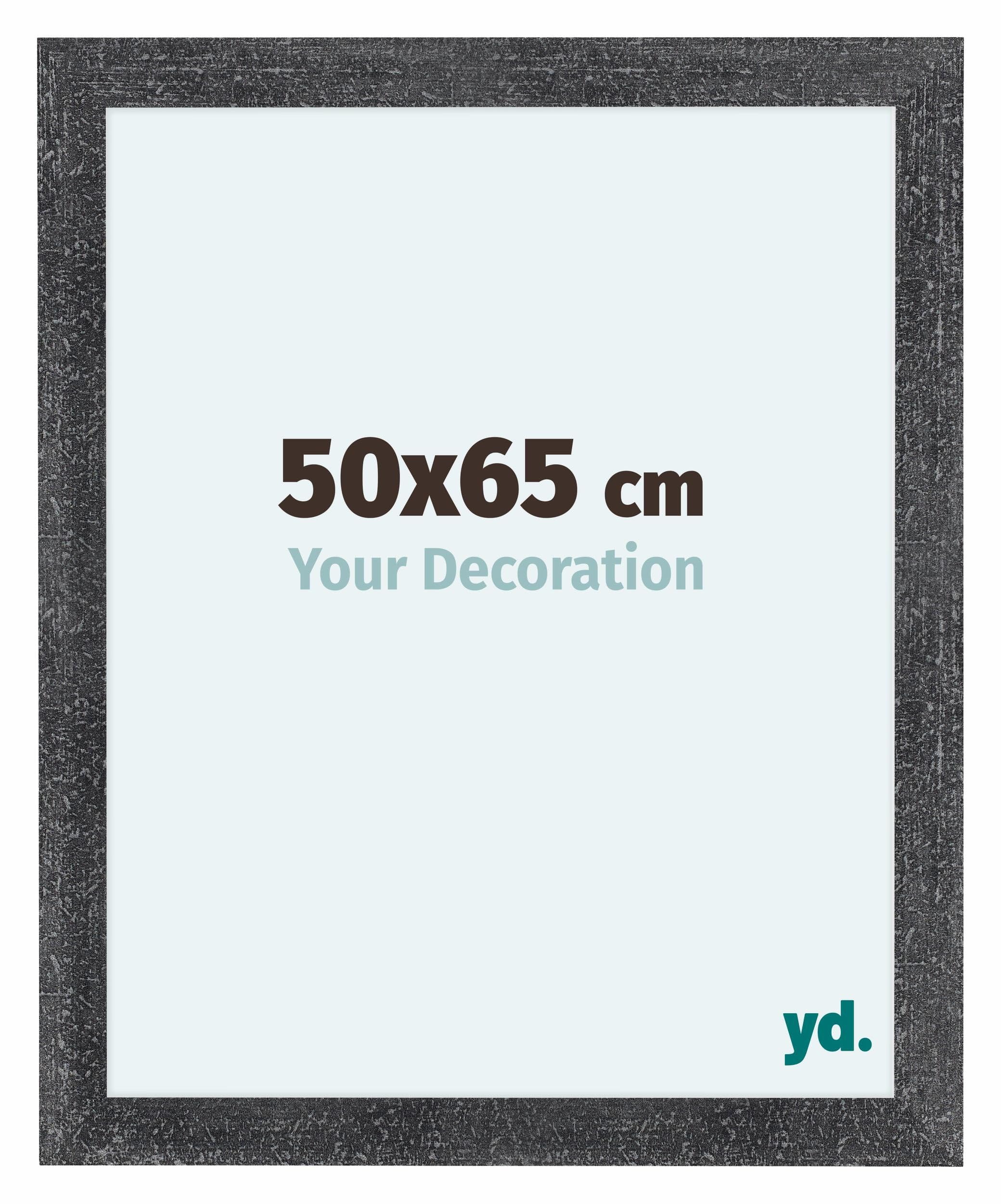 Your Decoration - Picture Frame 50x65 cm - Gray Swept - Decorative Wall Frame in MDF with Antireflection - Frame 50x65 - Como — image 1