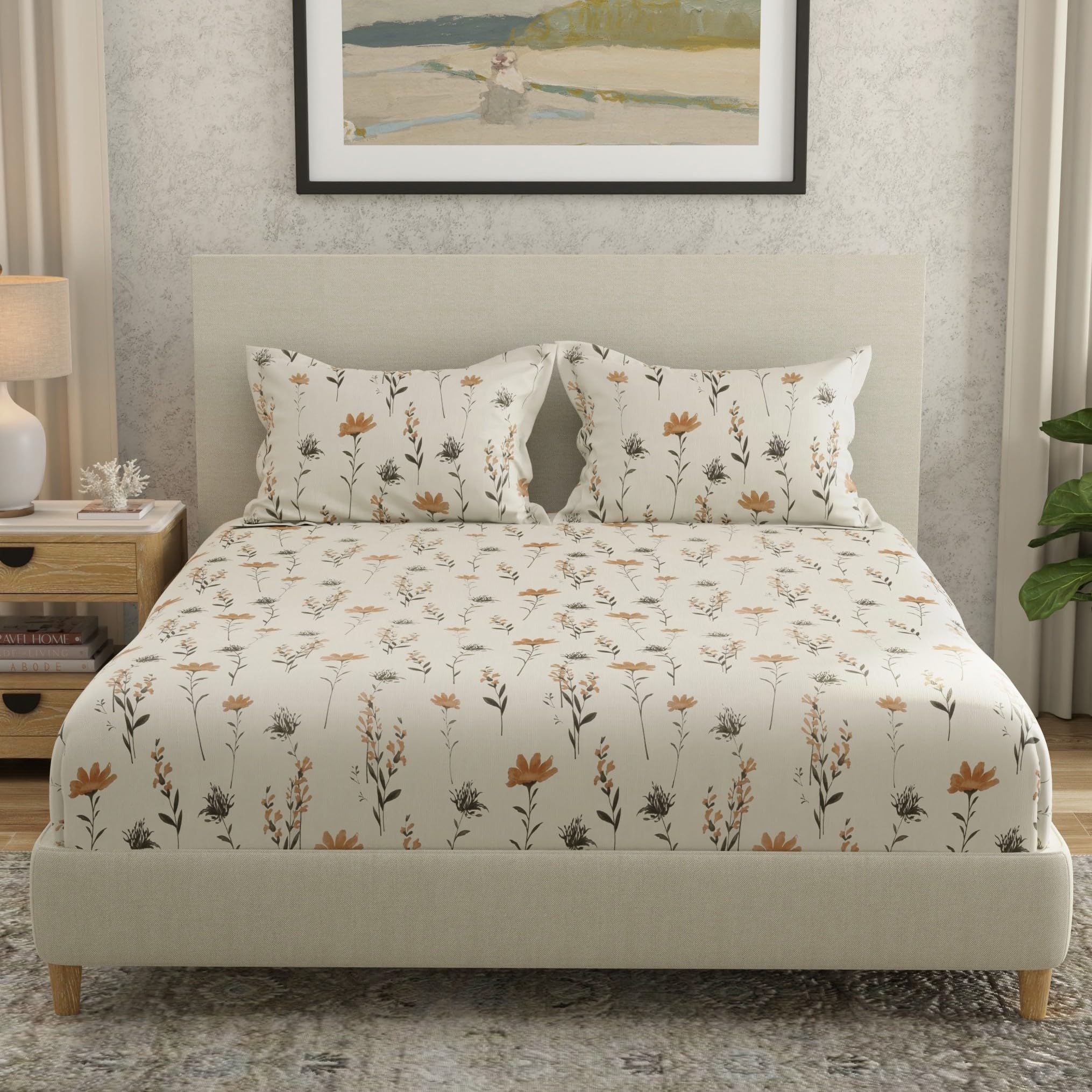HUESLAND Cotton Bed Sheet Set - King Size -15 HUESLAND Cotton Bed Sheet Set - King Size -15