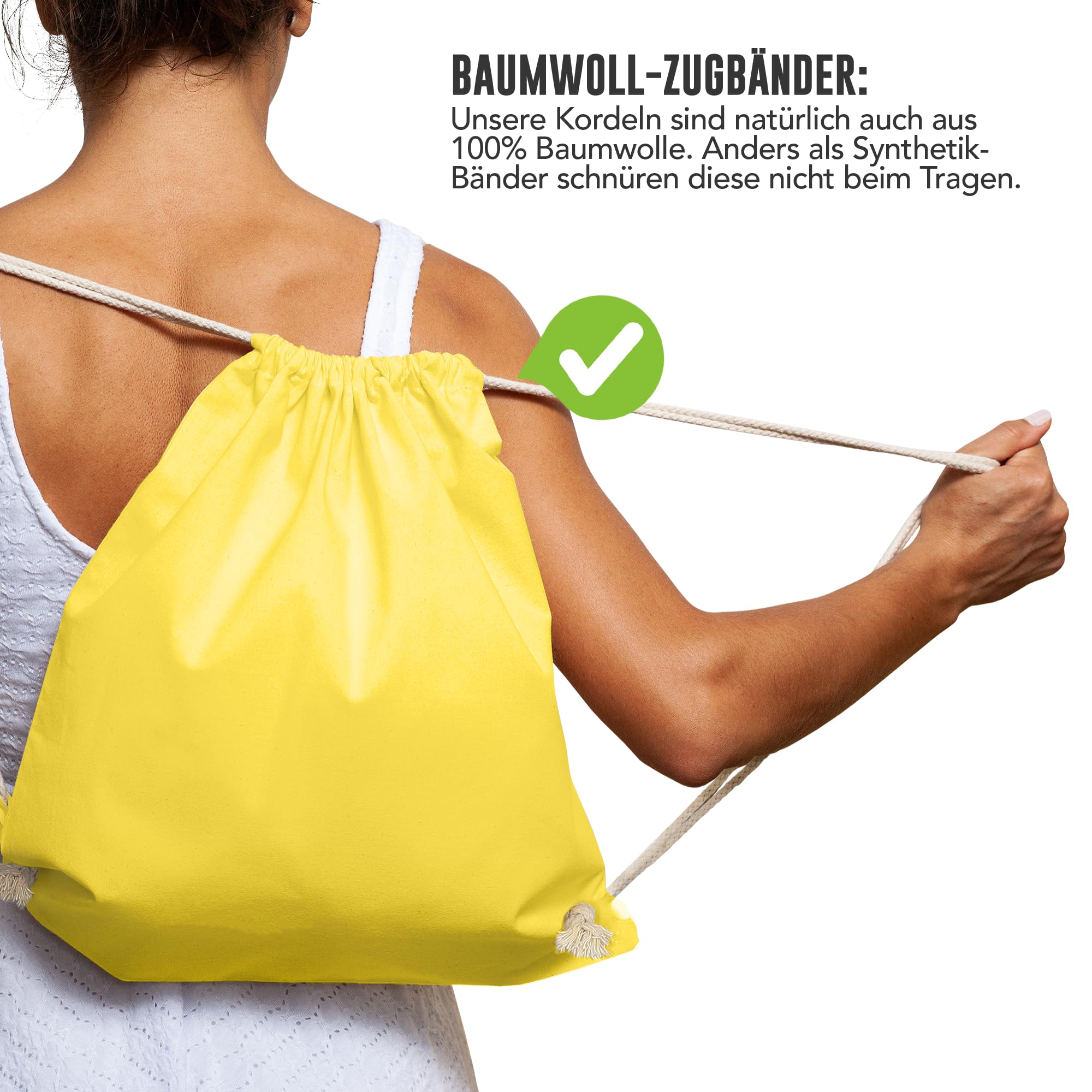 10 Sacchetti Cotone 38x42cm - Sport, Shopping, Personalizzabili