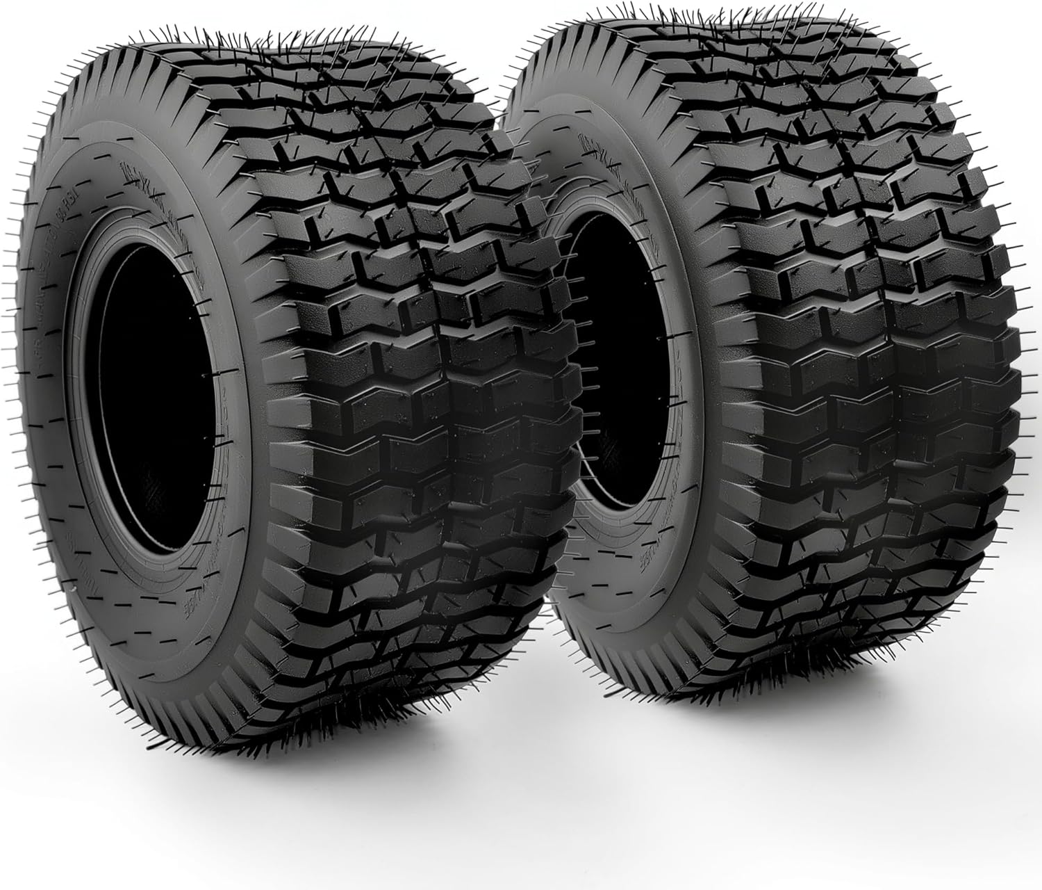 2 Pack 13x6.50-6 Lawn Mower Tires Tubeless 4PR Turf Saver Tires for Garden Tractor Riding Mower Dump Cart