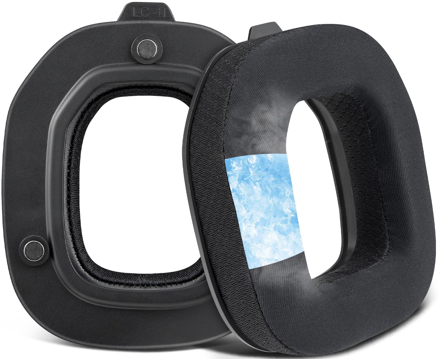 SOULWIT Cooling Gel Replacement Earpads for Astro A50X/A50 Gen4/A50 Gen5 (Do Not Fit A50 Gen 3) Headset, Ear Pads Cushions with Ice Silk Fabric - Black