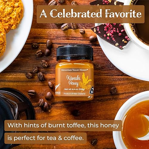 Miniatura 8 de Mountain Valley - Juego de regalo de miel cruda caja de 6 con miel de manuka de Nueva Zelanda de primera calidad colección de miel natural pura 6