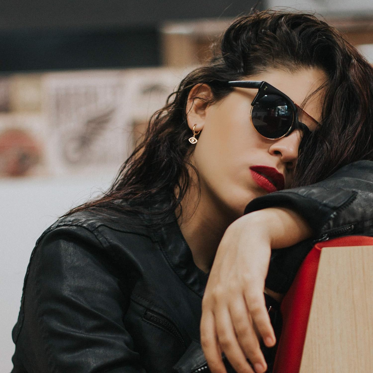 VACRONA Gold Heart Hoop Earrings Huggie Earrings for Women 14k Gold Plated Small Hoops Earrings - Image 3