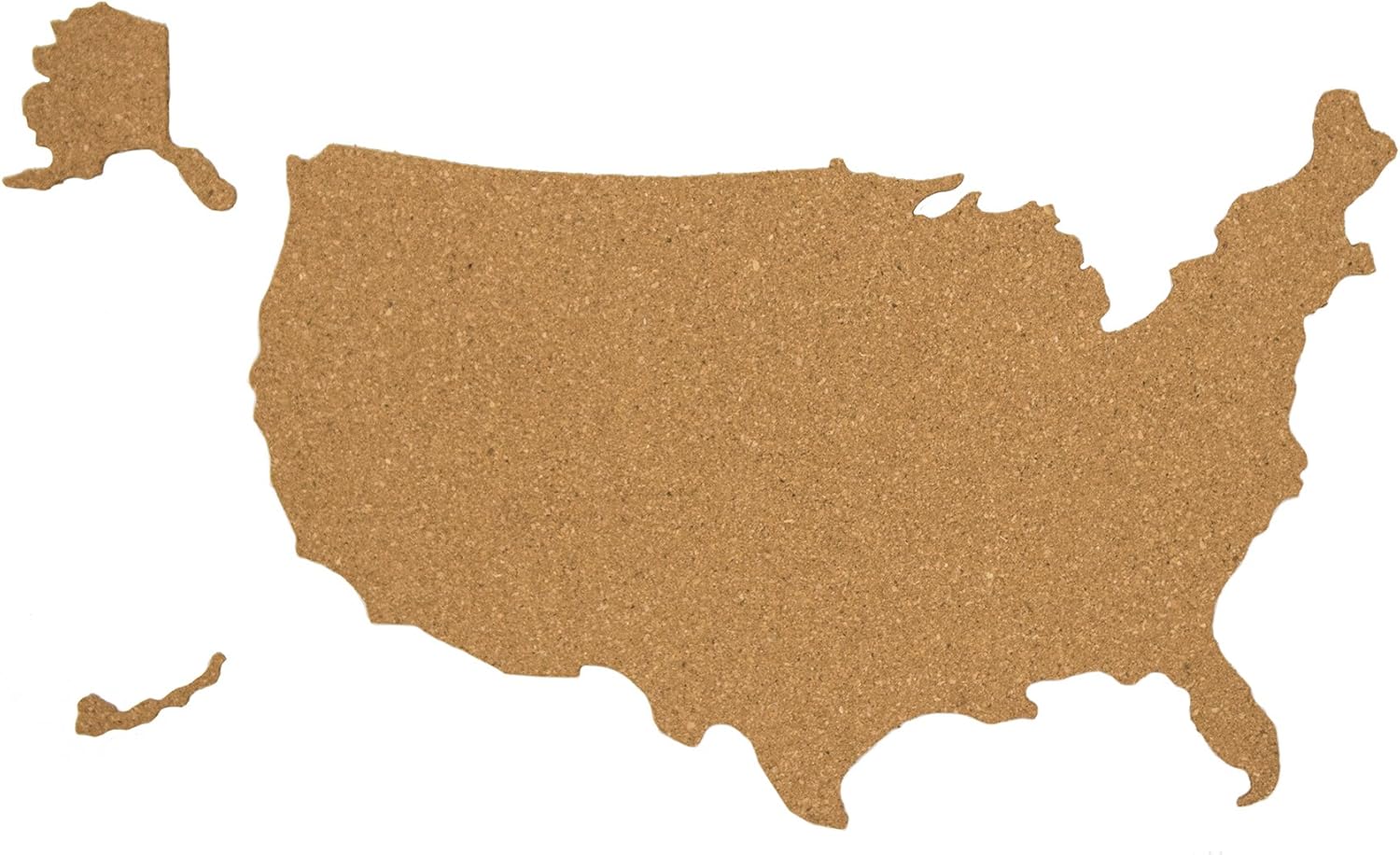 Amazon.com: WallPops WPE2782 USA Cork Map Pinboard, Brown : Office Products