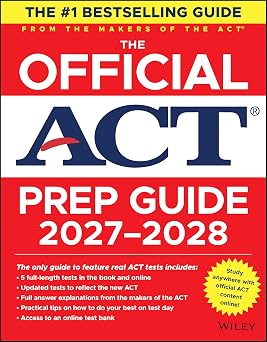 The Official ACT Prep Guide 2026-2027 Book + Online