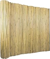 Vista 7 de Cerca de bambú de 4 pies de alto x 8 pies de largo x 0.7 pulgadas de profundidad, rollos de valla de bambú natural, cercado de privacidad ecológico