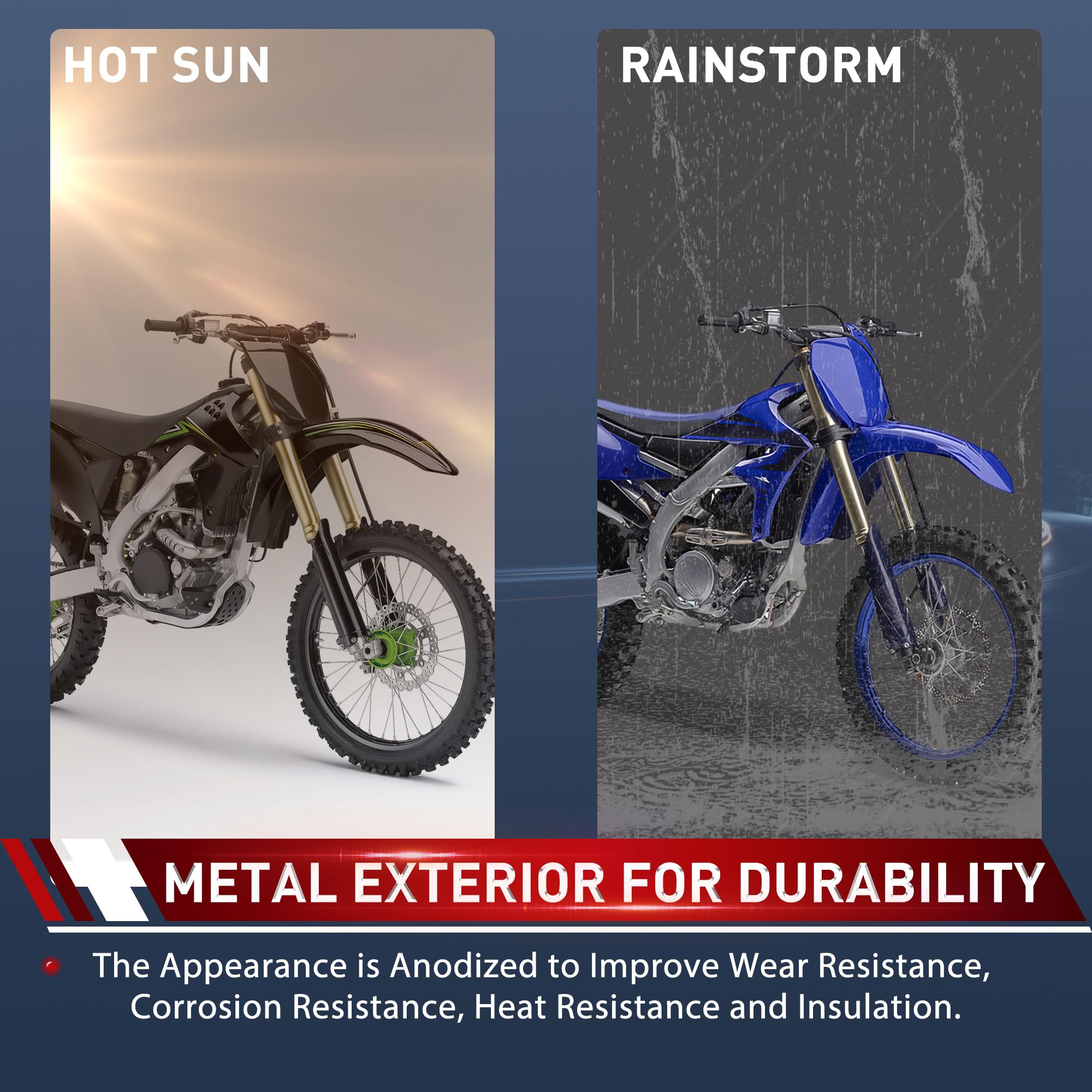 WOOSTAR 32mm Carburador con Filtro de Combustible Tubo Gasolina Juntas Reemplazo para KX250F RMZ250 CRF250R CRF450R Lectron 2 Tiempos Power Jet Carburador 250cc 300cc 350cc 400cc 450cc Motocicleta