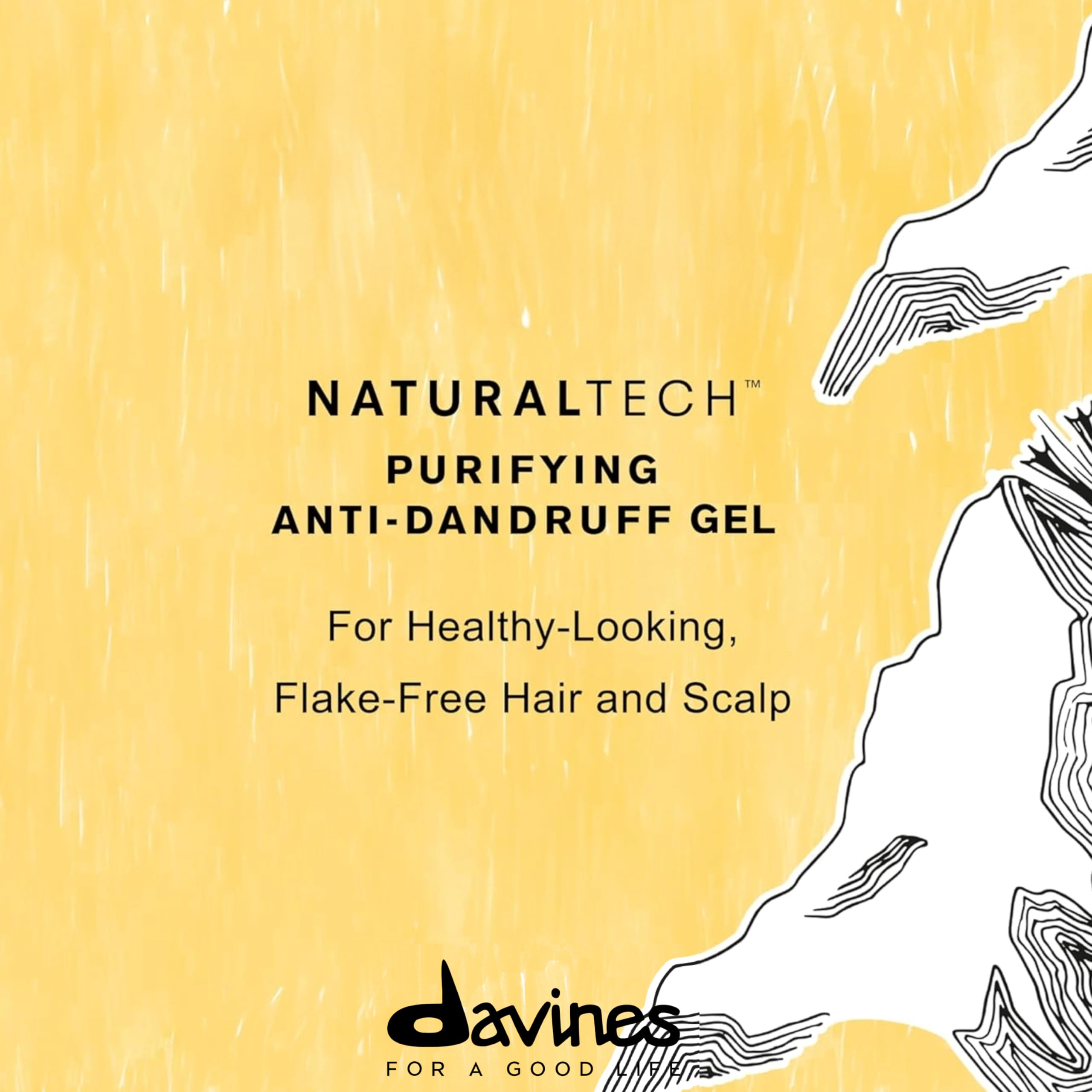 Davines Naturaltech Purifying Gel, Clarifying & Anti-Dandruff for Dandruff (Oily or Dry) - With Dandelion Phytoceuticals - Treatment for Oily or Dry Dandruff, 5.07 Fl Oz