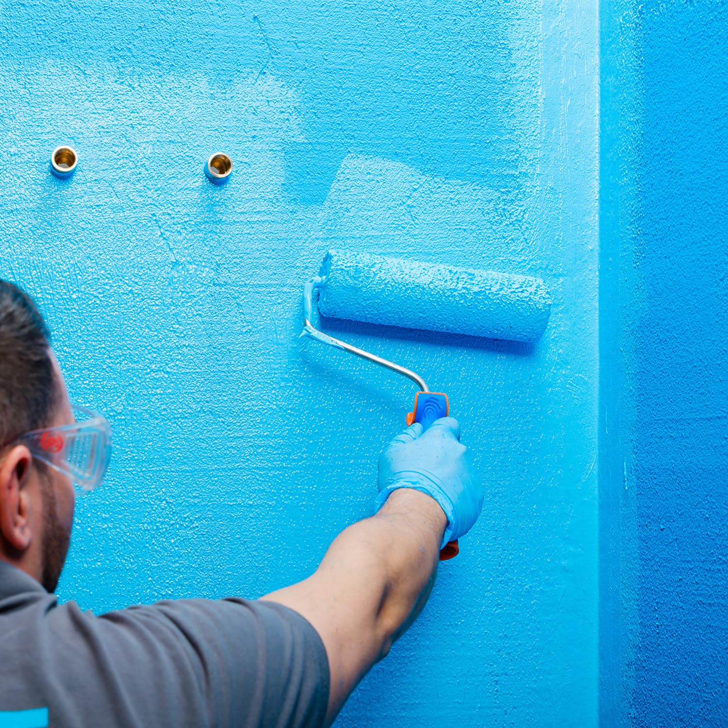 KNAUF - Impermeabilizante Latex Azul 5 kg - Listo para Usar - En Base Sintético y Aditivos Inertes - Utilizar Previo al Alicatado en Zonas Húmedas - Excelente Adherencia Multisuperficie