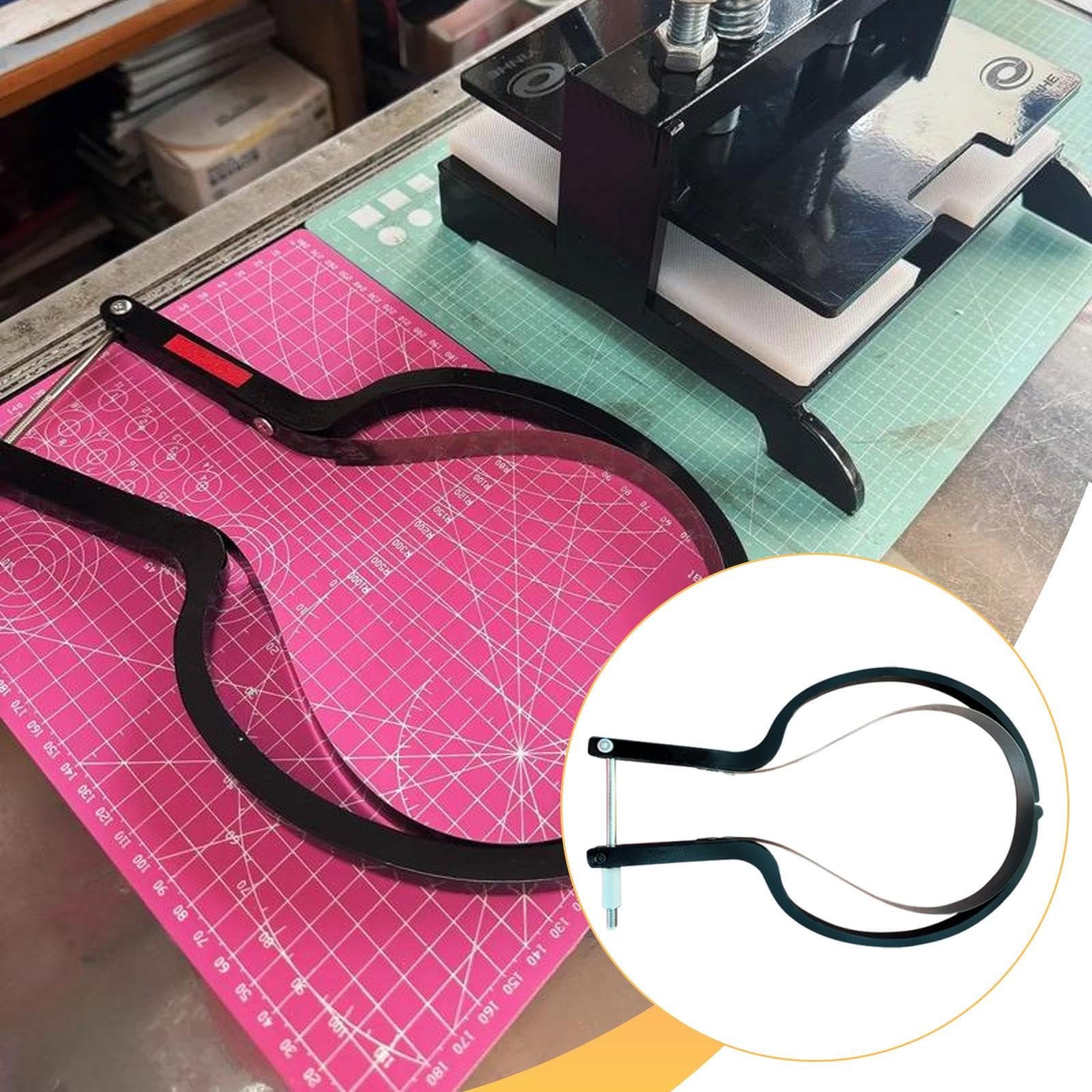 Taglierina Pong per Rifinitura Gomma Racchette, Kit Taglio Universale per Penhold e Shakehand, Strumento Regolabile e Stabile