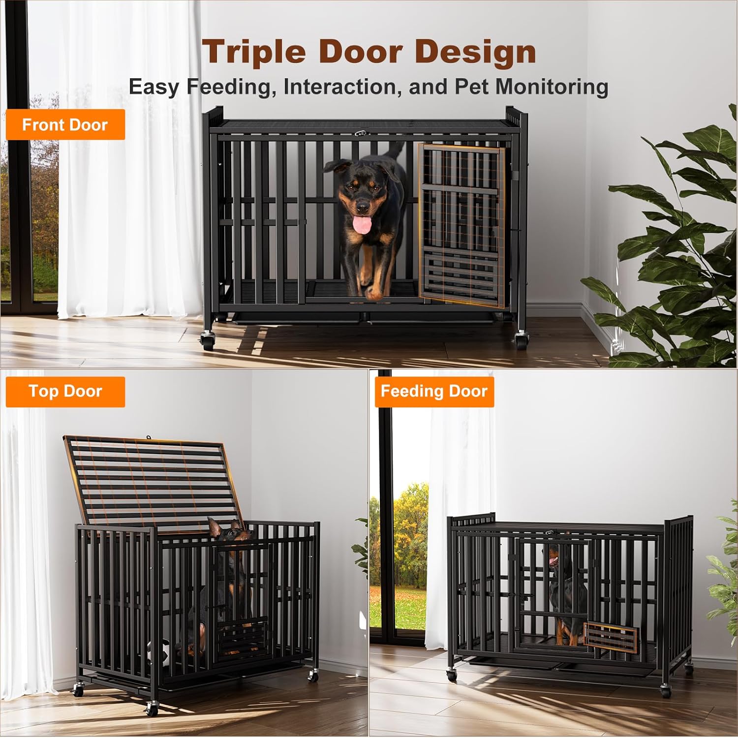 Ultimate Heavy Duty Dog Crate: The Indestructible Solution for Large Dogs!