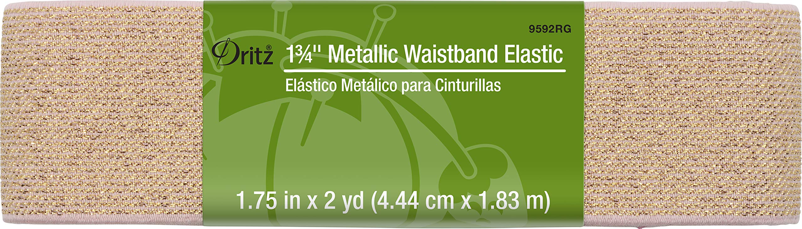 Dritz Notions Elastic WBMetallic 1 3/4