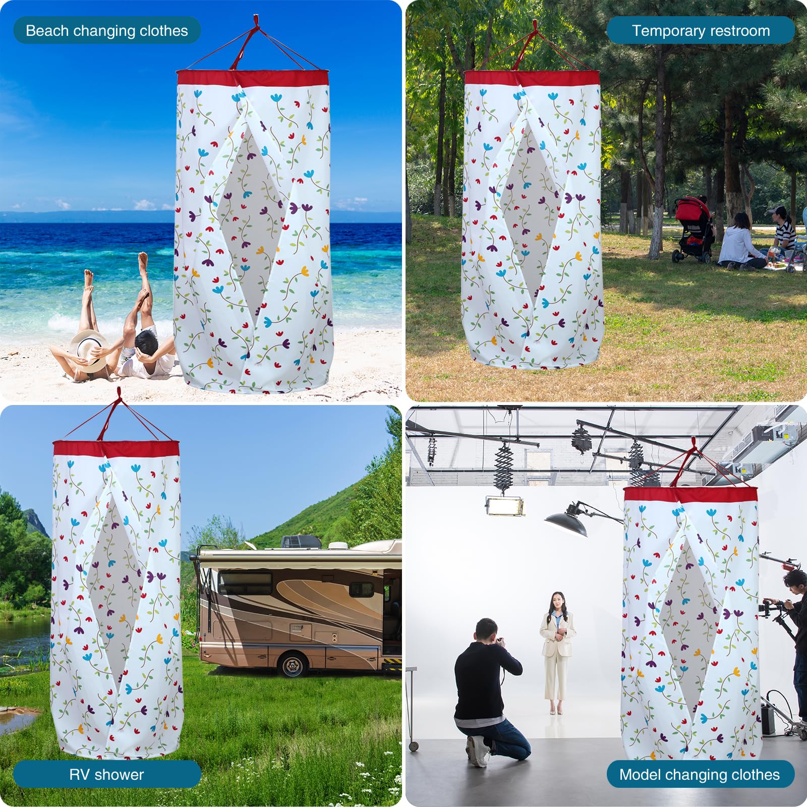 Spogliatoio portatile – Tenda pop up privacy per campeggio all'aperto, escursionismo, spiaggia, doccia e WC, facile da installare, design compatto