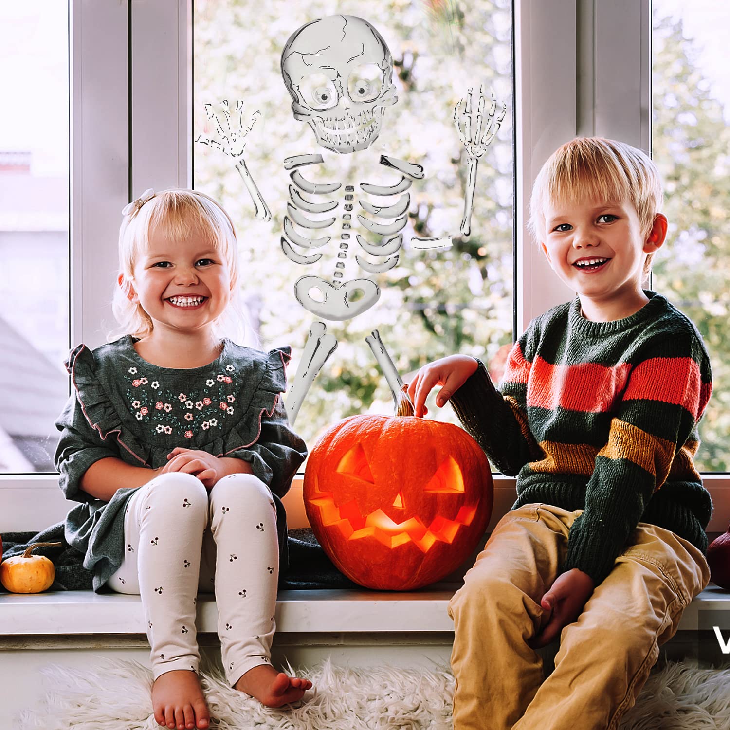 Adesivi per finestre di Halloween, adesivi di Halloween, adesivi