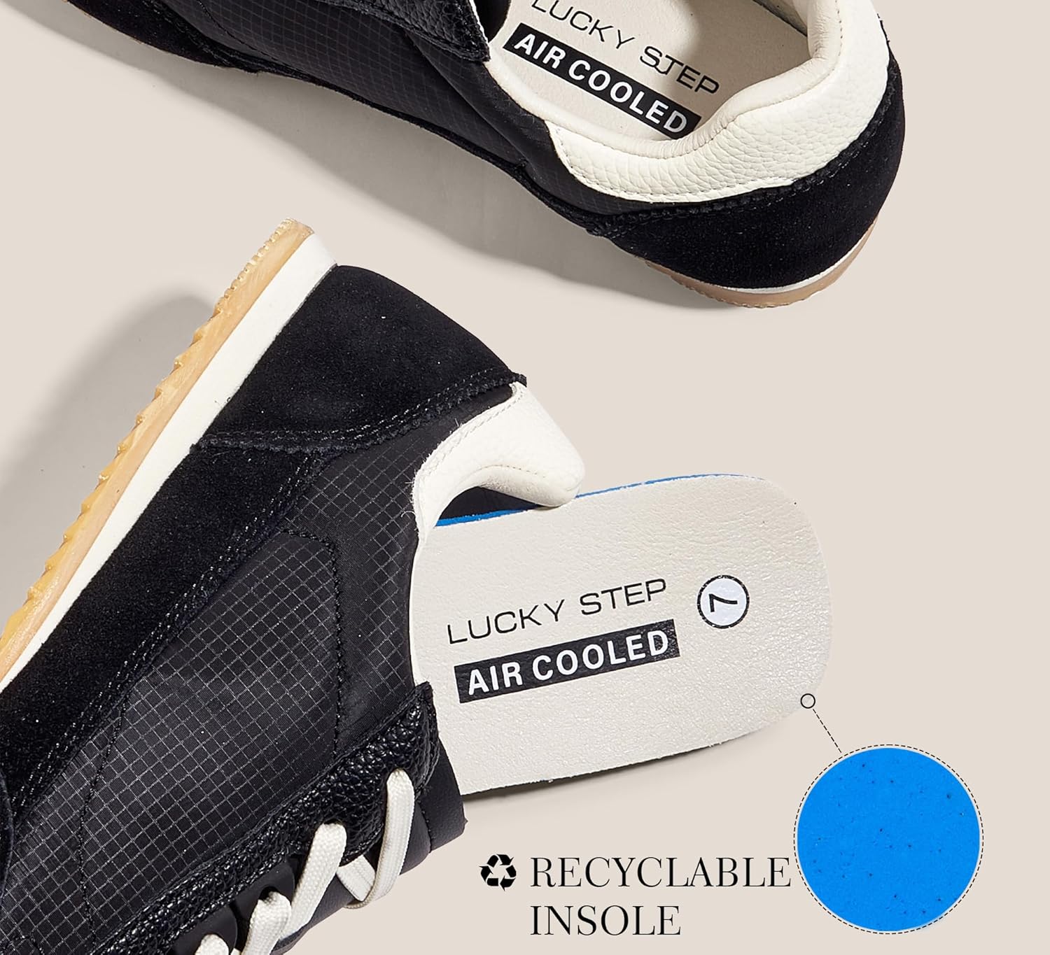 LUCKY STEP Women's Fashion Sneakers Neutral Comfortable Walking Running Gym Workout Shoes - Image 7