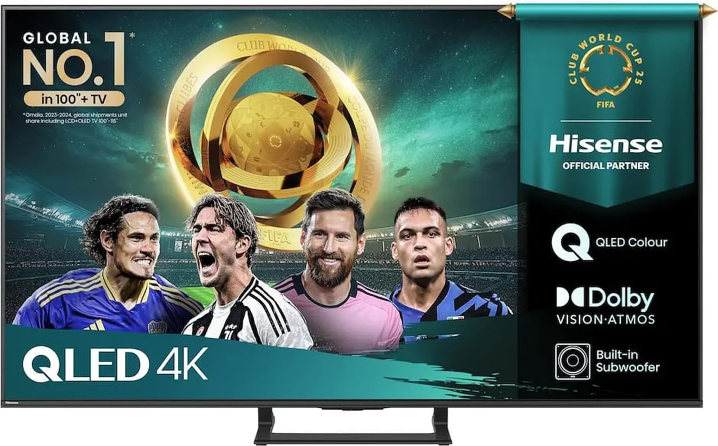 Hisense 50A79Q - TV 50 Pollici, Smart TV, QLED, DVB-T2, HEVC, 4K, Classe energetica E