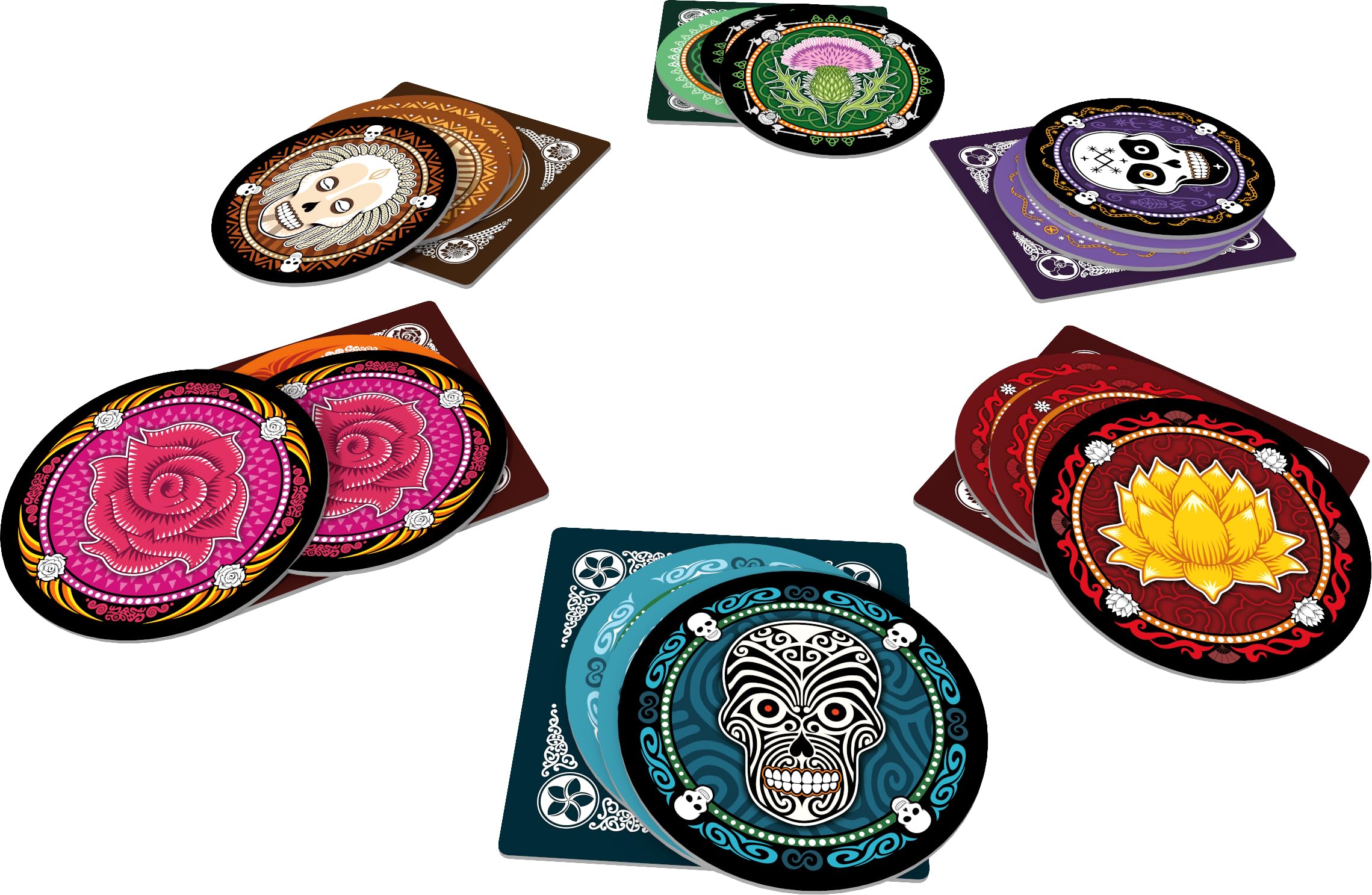 ASMODEE Czaszka - Gra karciana - Gra do blefowania! - 10+ - 3-6 graczy - język holenderski