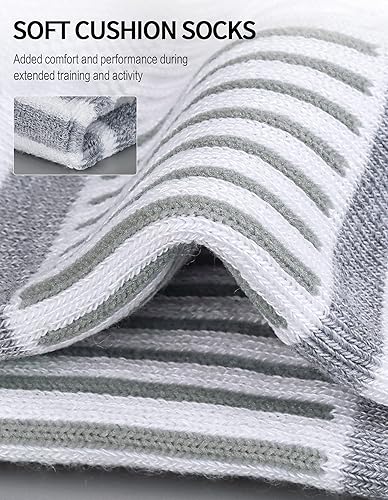 Miniatura 3 de Airacker Ankle Athletic Running Socks Cushioned Breathable Low Cut Sports Tab Socks for Men and Women (6 Pairs)