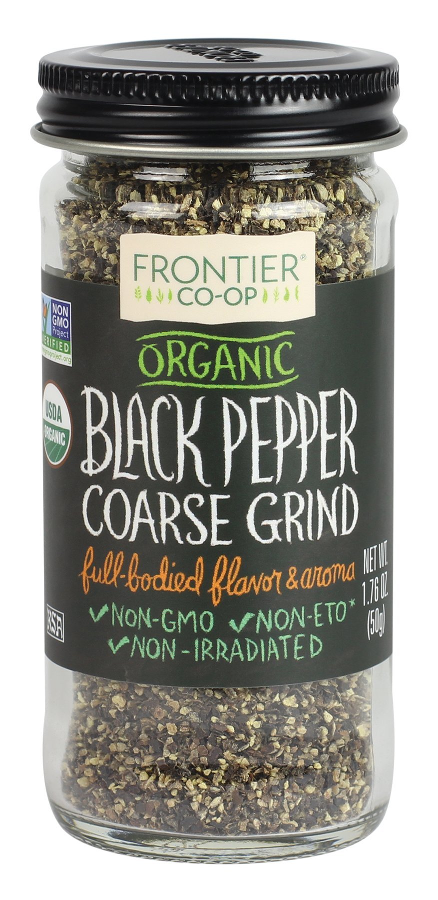 Frontier Natural Products Pepper, Og, Black, Coarse Grind