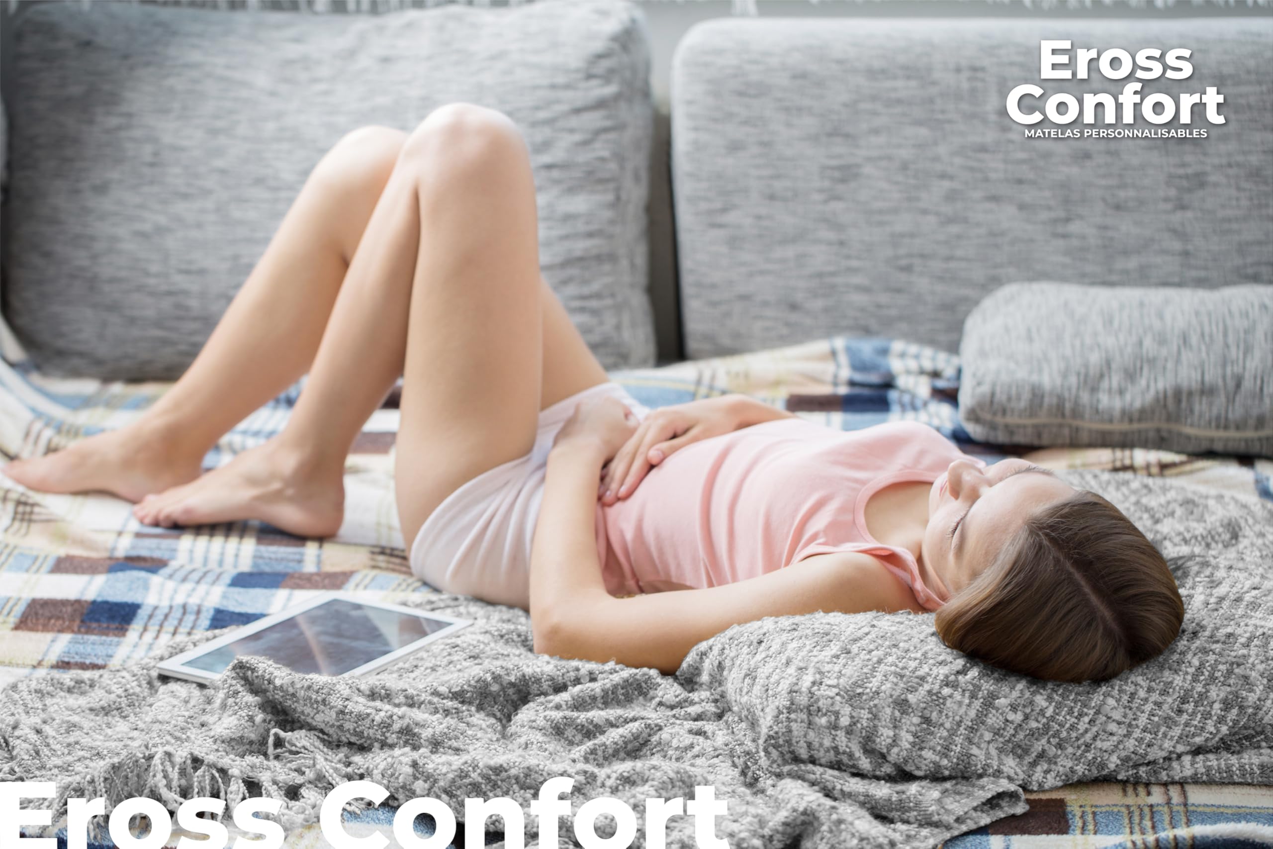 Matelas 120 x 180 cm pour canapé lit, système Italien, déhoussable, Lavable, Respirant, hypoallergénique, Noyau Mousse HD fermeté Moyenne supérieure. Canapé Non Inclus.