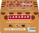 LÄRABAR Pâte de chocolat au beurre d'arachide, barre d'énergie aux fruits et aux noix, boîte de 16 Barres, sans gluten, végétalien, paquet familial, snack-bars