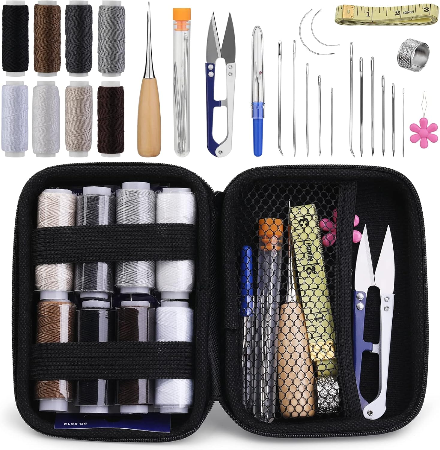 29Pcs Upholstery Repair Sewing Kit, Heavy Duty Sewing Kit