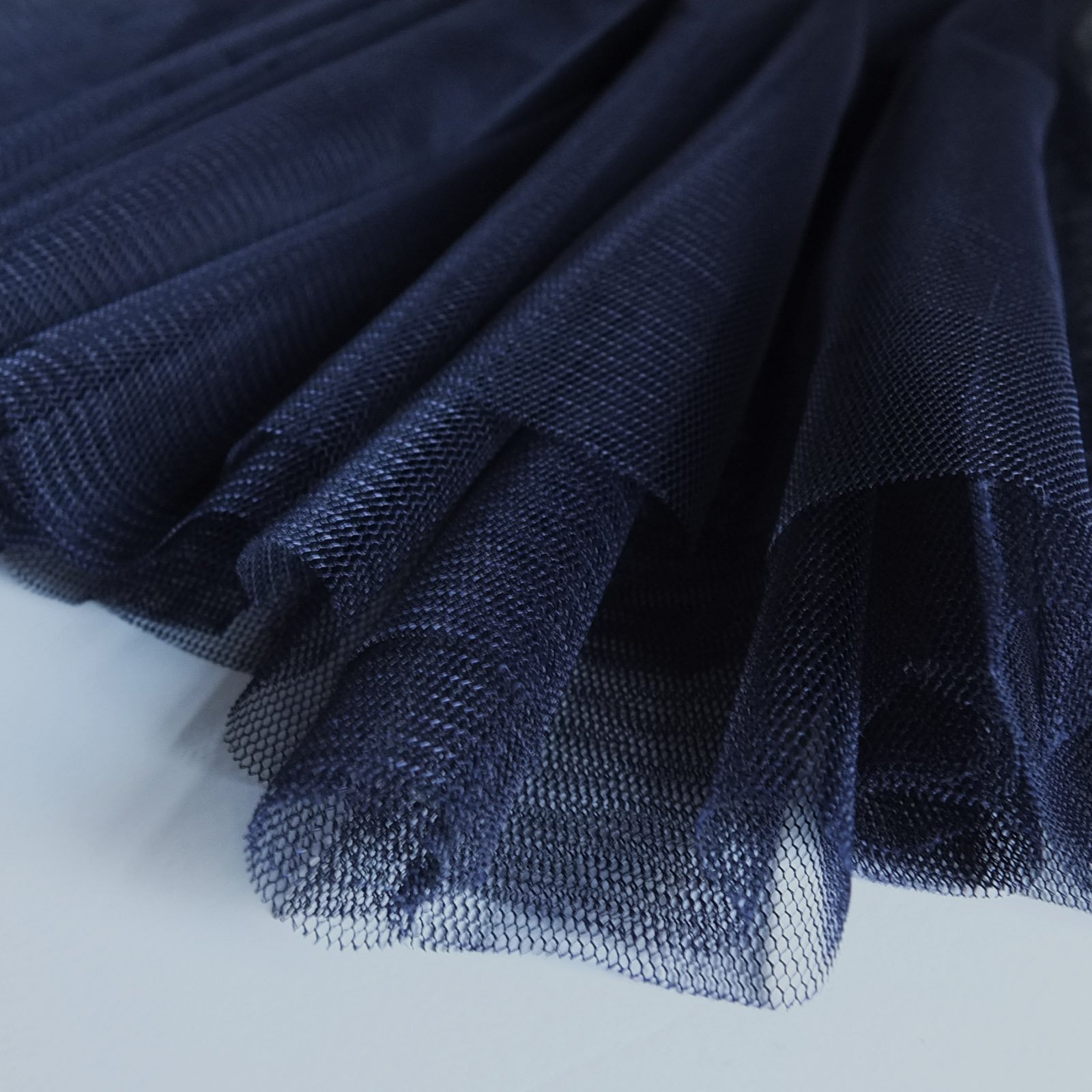 Navy Blue Soft Tulle Bridal Fabric with drape 150cm wide - by the metre
