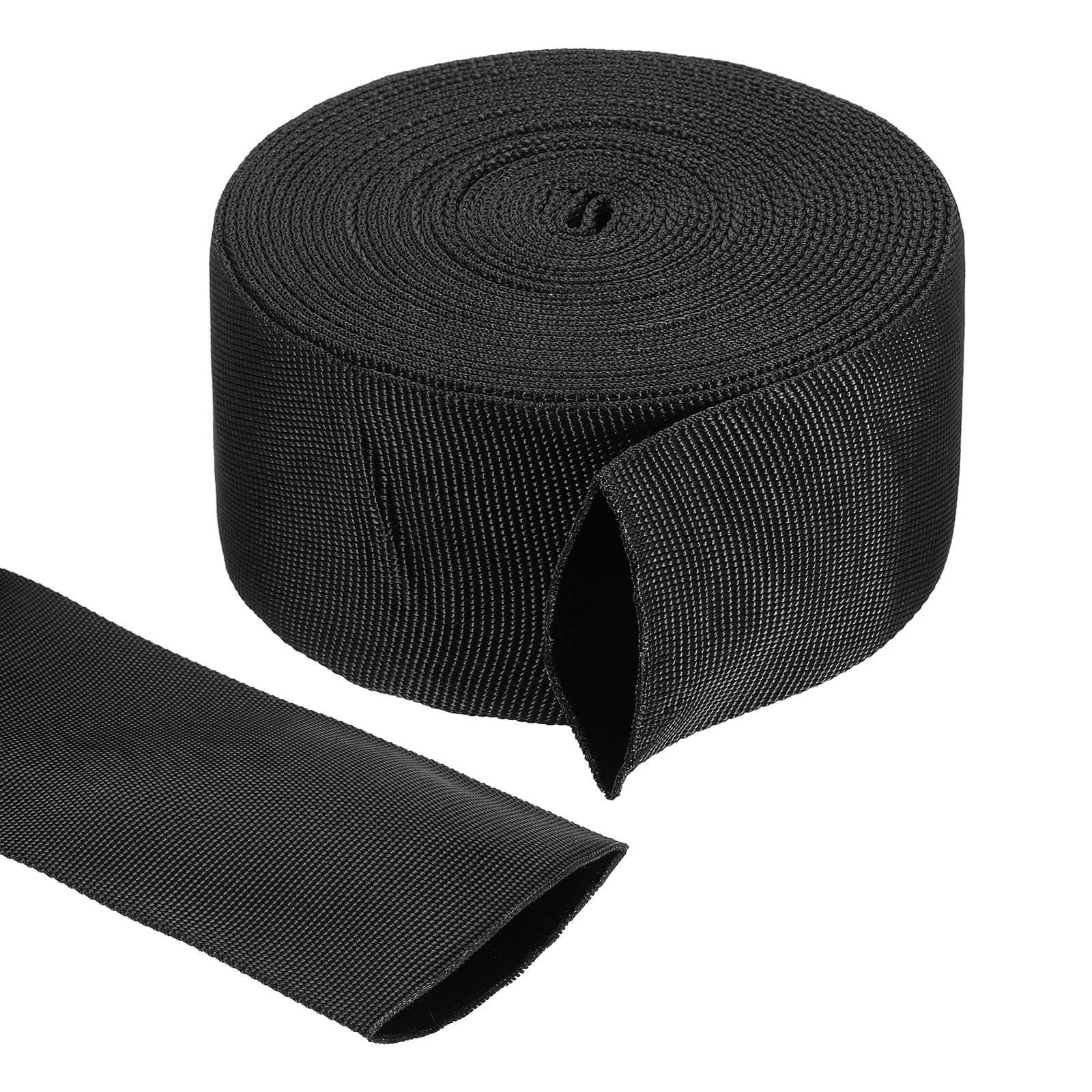 sourcing map Nylon Protective Hose Sleeve 1.7" ID 26FT Cable Cover Sheath Protection Hydraulic Hose Wrap for Welding Cord Tig Torch Hydraulic, Black
