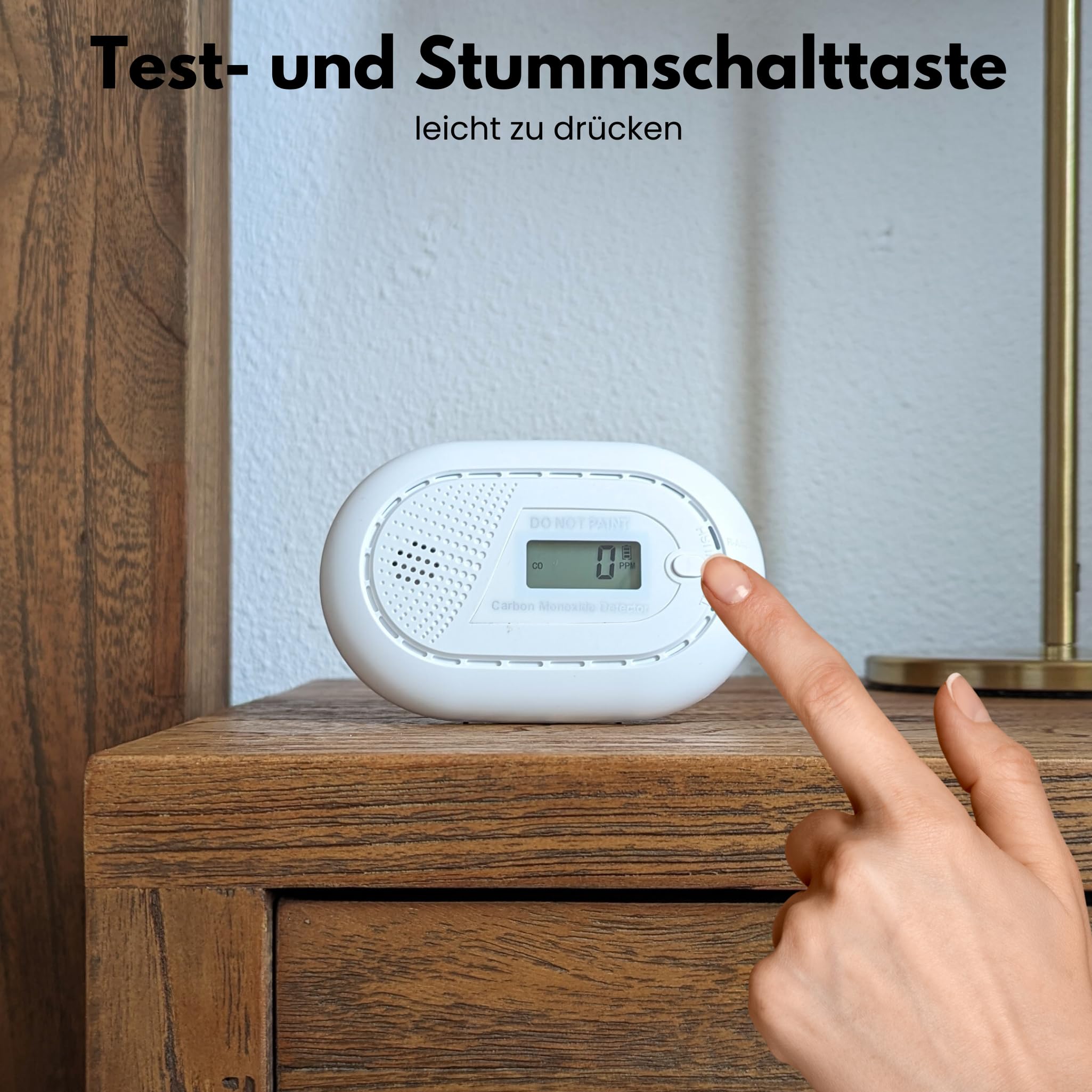 Aroha Smart Connect Kohlenmonoxid Melder WLAN - 10 Jahre Batterie - Smart CO Melder Vernetzt mit App Tuya & Smartlife - CO Gaswarner - 2 Set