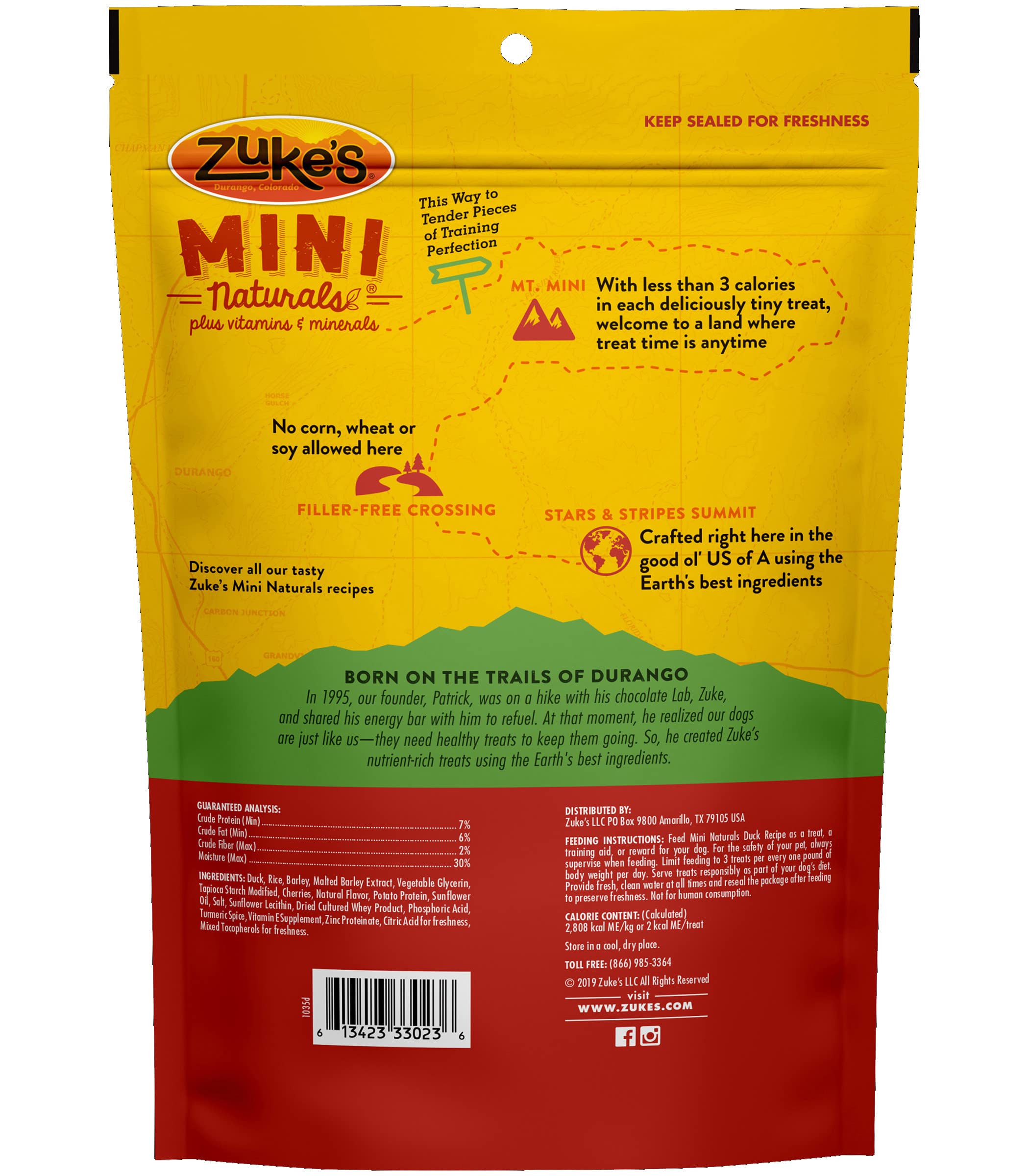 Zuke's Mini Naturals Training Dog Treats Duck Recipe, 16 OZ Bag (Pack of 2) - image 3