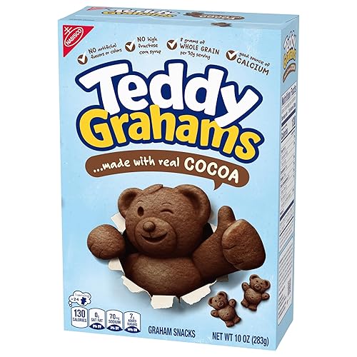 Miniatura 14 de Teddy Grahams Snacks Graham de chocolate, 6 cajas de 10 onzas