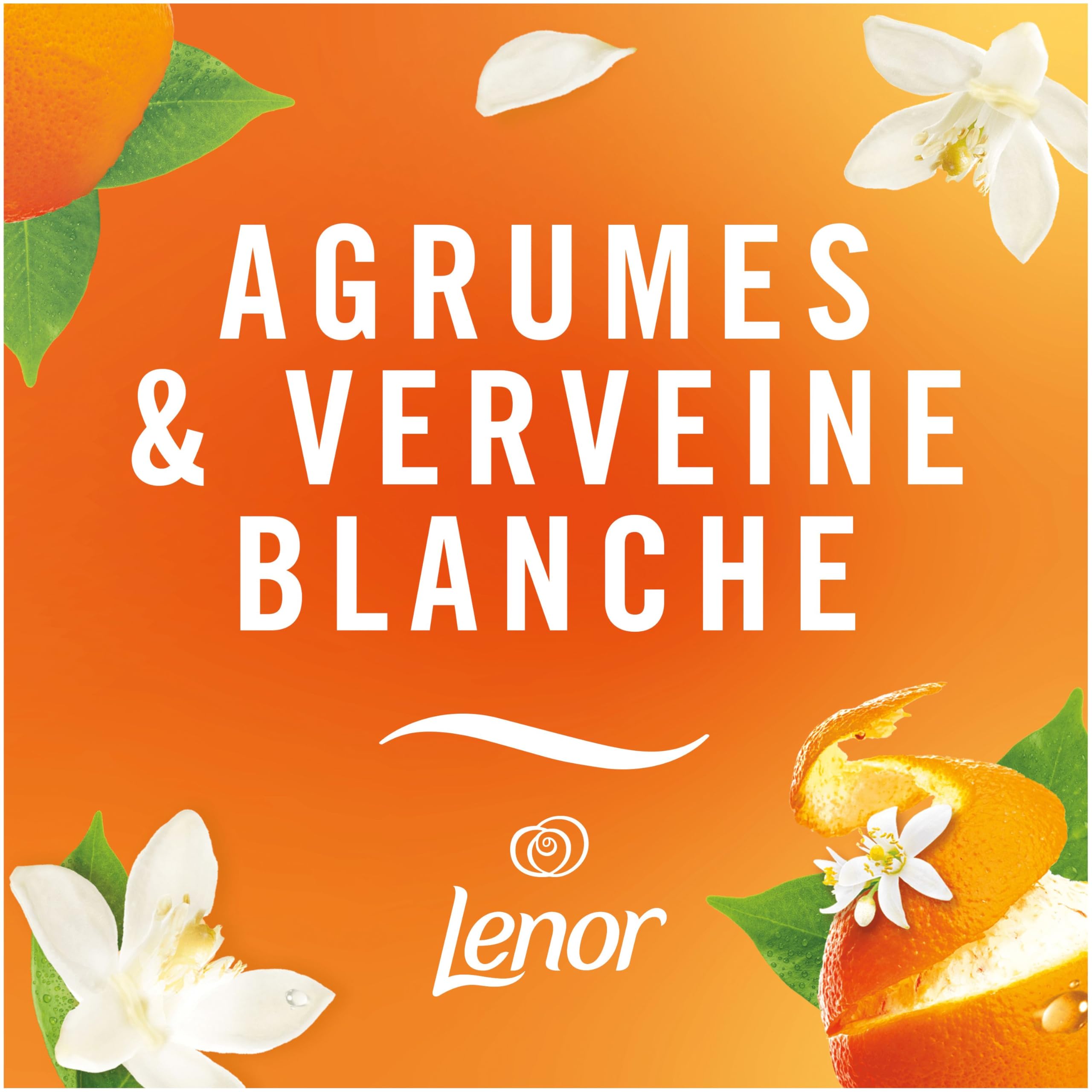 Febreze Spray Désodorisant Textile (500ml x8), Agrumes et Verveine Blanche de Lenor, Combat Les Odeurs Emprisonnées Dans Les Tissus, Laisse Un Parfum Frais
