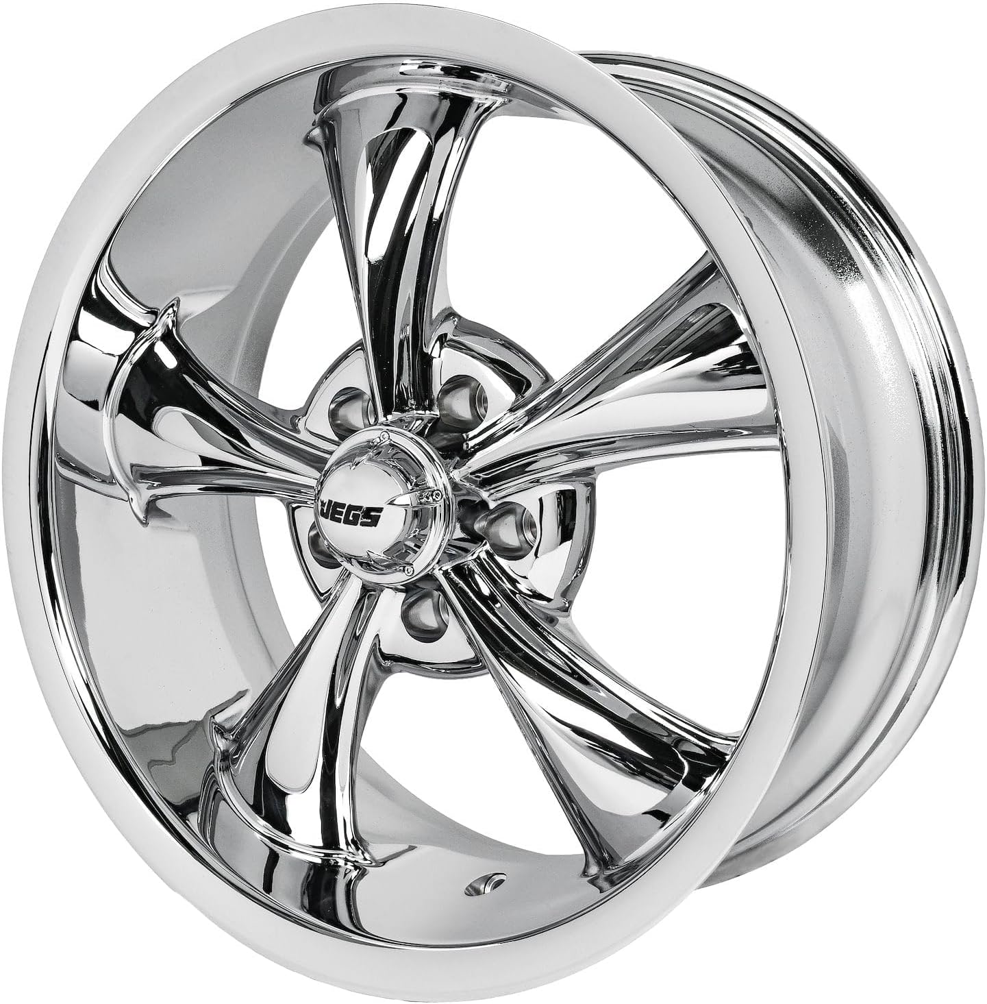JEGS 681356 Resto-Rod Wheel Size: 17 x 8 Bolt Pattern: 5 x 4.75 Back Spacing: 4.