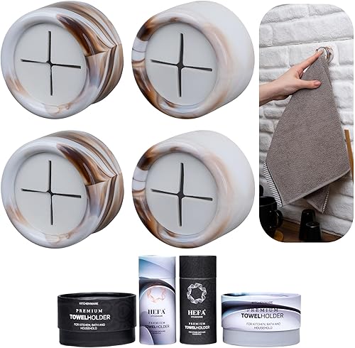 Vista 30 de HEFA Toallero, ganchos para toallas, soporte para toallas de platos, organización de cocina, accesorios de baño, gancho para toallas de cocina