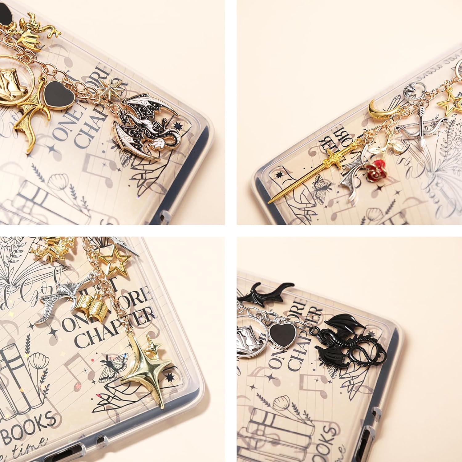 Fantasy Charm Chain for Kindle - Fantasy Chain Bracelet Strap Decorating Accessories, Gift for E-Reader Book Lover - Image 4