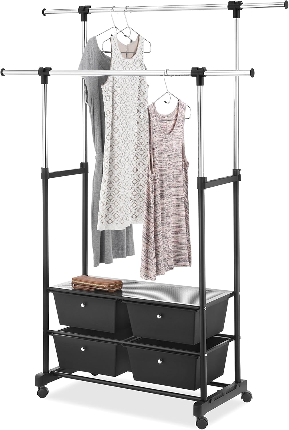 Whitmor Rolling Garment Rack w/Drawers Amazon.ca Home