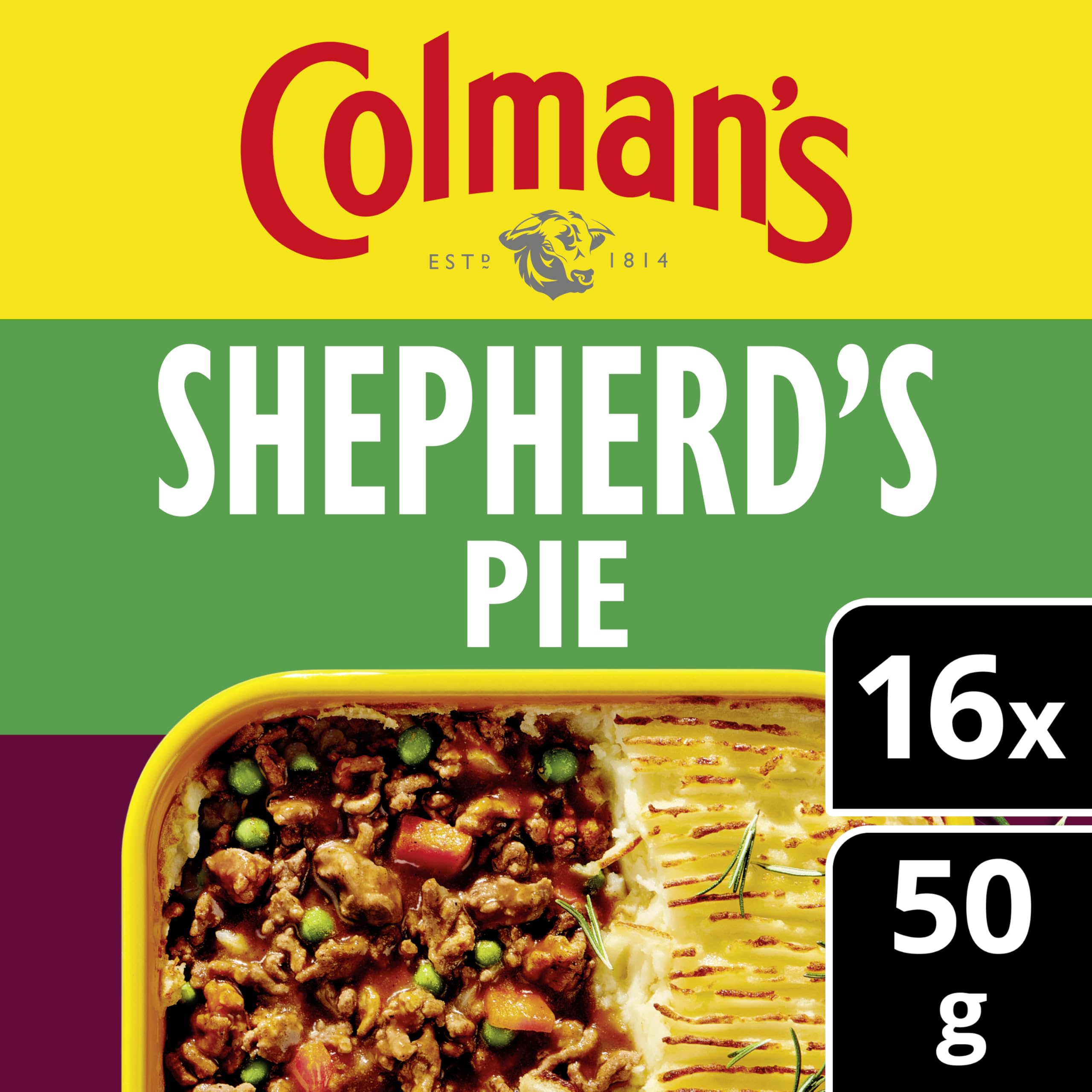 Colman's Classic Comforts Shepherd's Pie Meal Maker perfect with creamy mashed potato quick to prepare pie mix 16x 50 g