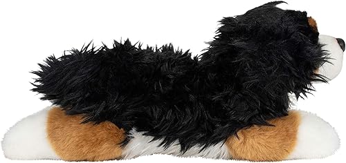 Miniatura 4 de DEMDACO Perro de montaña bernés negro y bronceado de 10 pulgadas de peluche suave para niños