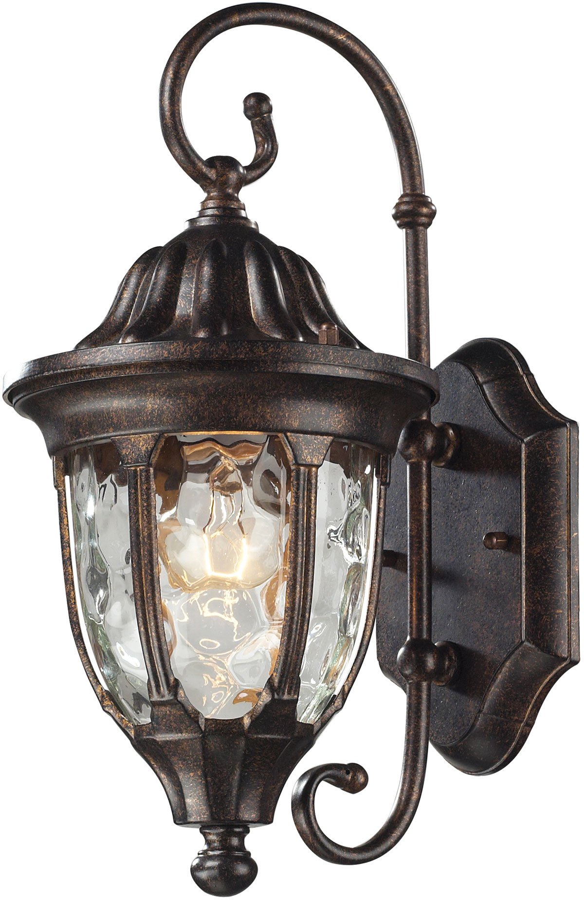 Elk Home45002/1 Glendale 14'' High 1-Light Outdoor Regal Bronze Finish Sconce, 7 by 14-Inch