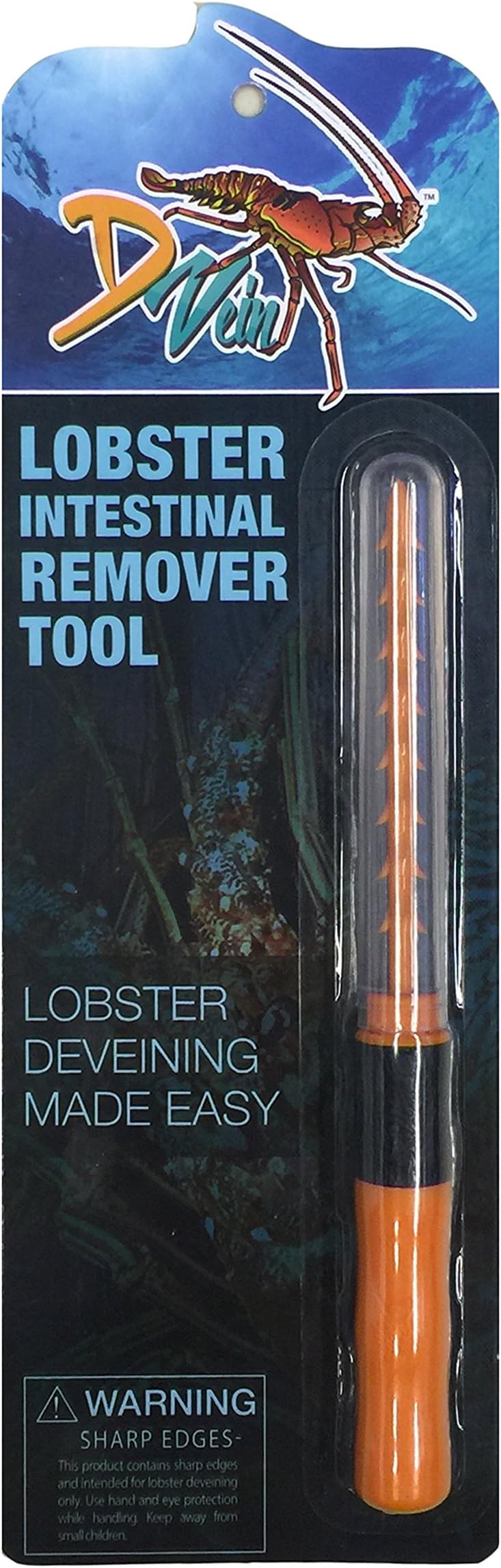 Lobster Intestinal Remover Orange Tool - DVein/Lobster Deveining Made Easy Spearfishing Free Diving Season