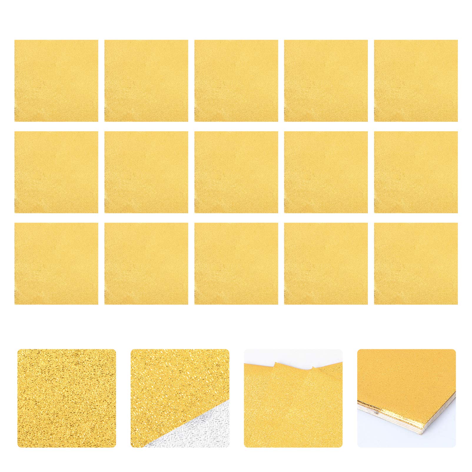 Opakowania na tabliczki czekolady 200 szt. Folia aluminiowa Opakowania na czekoladę Złote jedzenie Papier do pakowania czekolady Opakowanie cukierków Kwadratowe słodycze do czekolady DIY Opakowania na