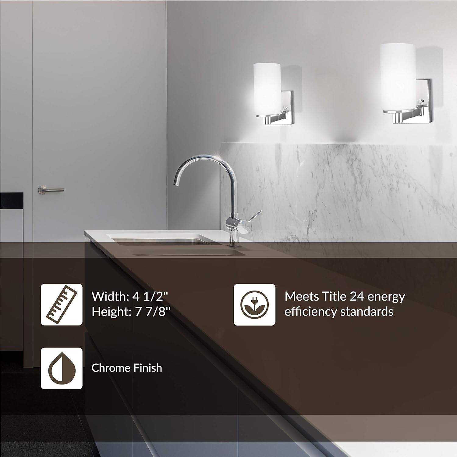 Buy 1 get 1 Sea Gull Lighting 4139101-05 Hettinger One-Light Wall / Bath Sconce Vanity Style Lights, Chrome Finish Limited Discount Sea Gull Lighting 4139101-05 Hettinger One-Light Wall / Bath Sconce Vanity Style Lights, Chrome Finish