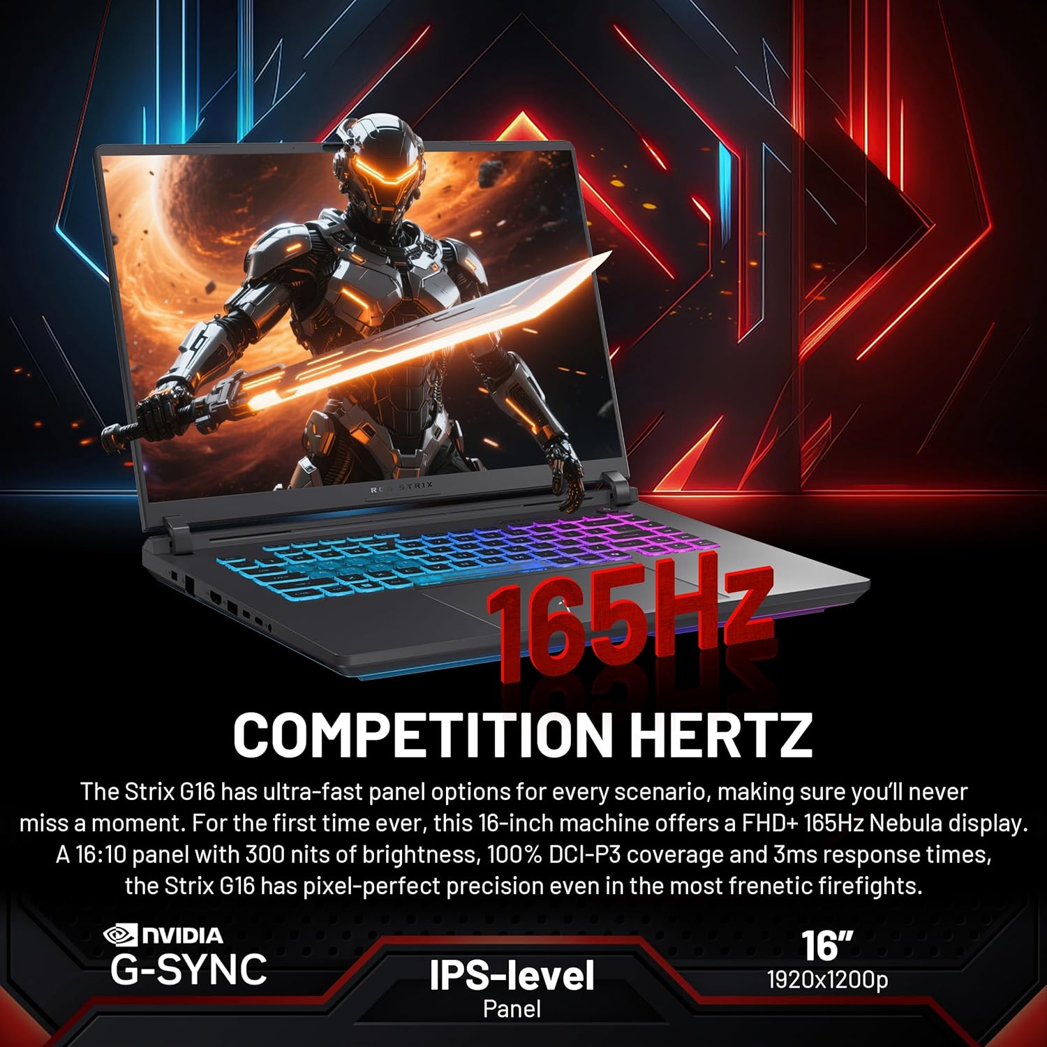 ASUS ROG Strix G16 16'' WUXGA 165Hz Gaming Laptop, Intel Core i7-14650HX, NVIDIA GeForce RTX 5060, RGB Backlit Keyboard, 16GB DDR5 RAM, 3TB Storage(2TB SSD&1TB Docking Station), Win 11 Pro, Gray