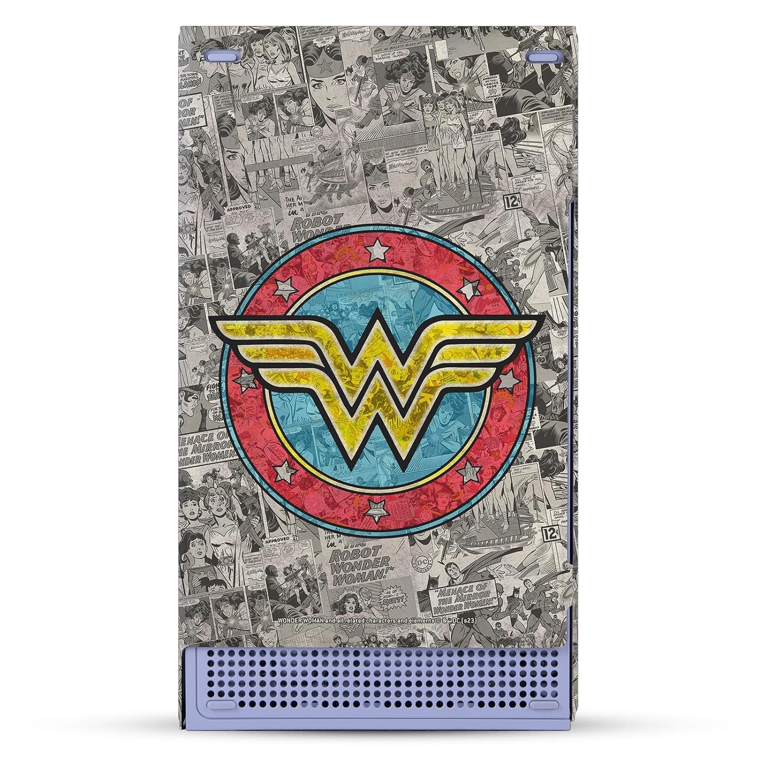 Head Case Designs Officially Licensed Wonder Woman DC Comics Vintage Collage Comic Book Cover Game Console Wrap and Controller Skin Compatible With Xbox Series S Console & Controller Bundle