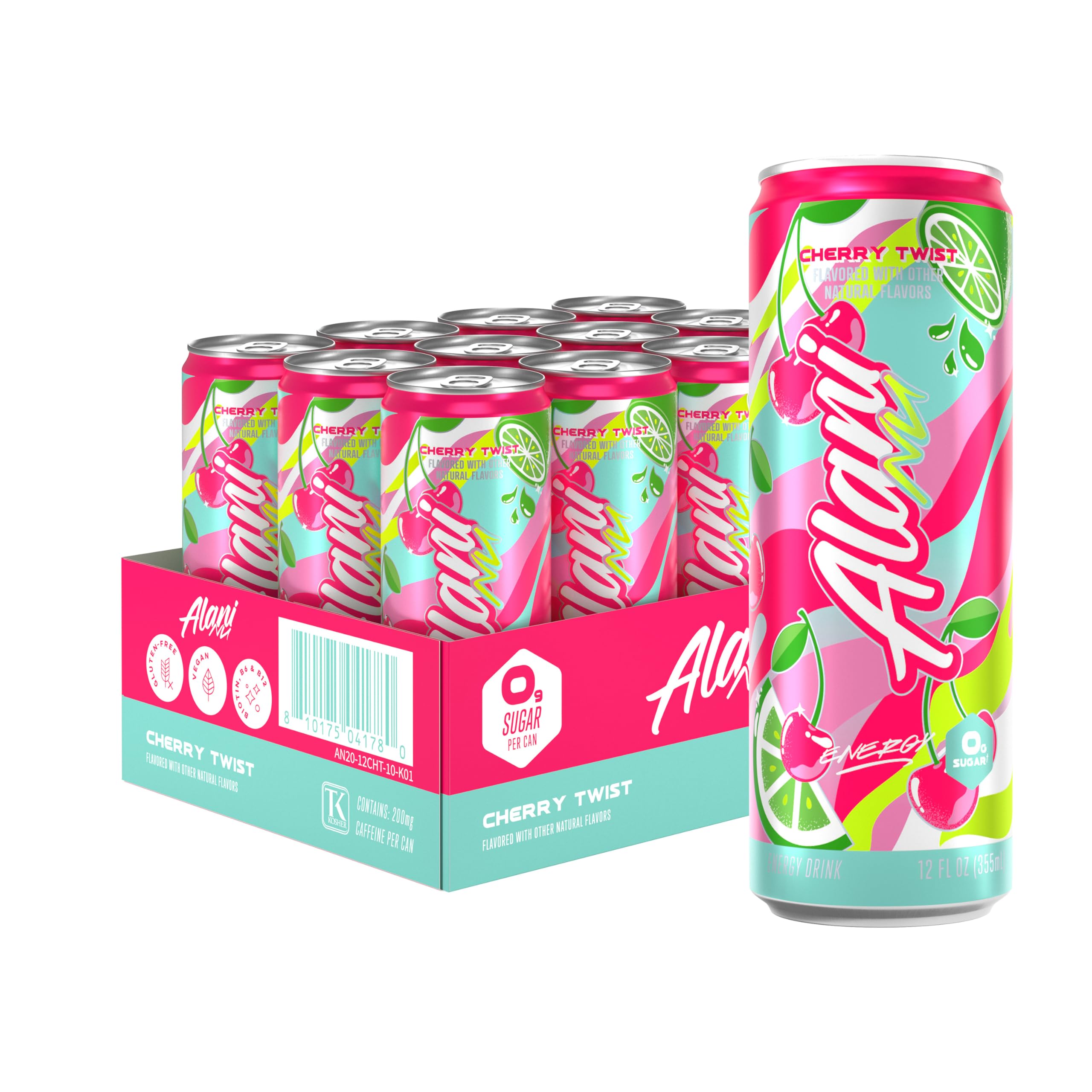 Amazon.com : Alani Nu Cherry Twist Sugar Free Energy Drink (Pack