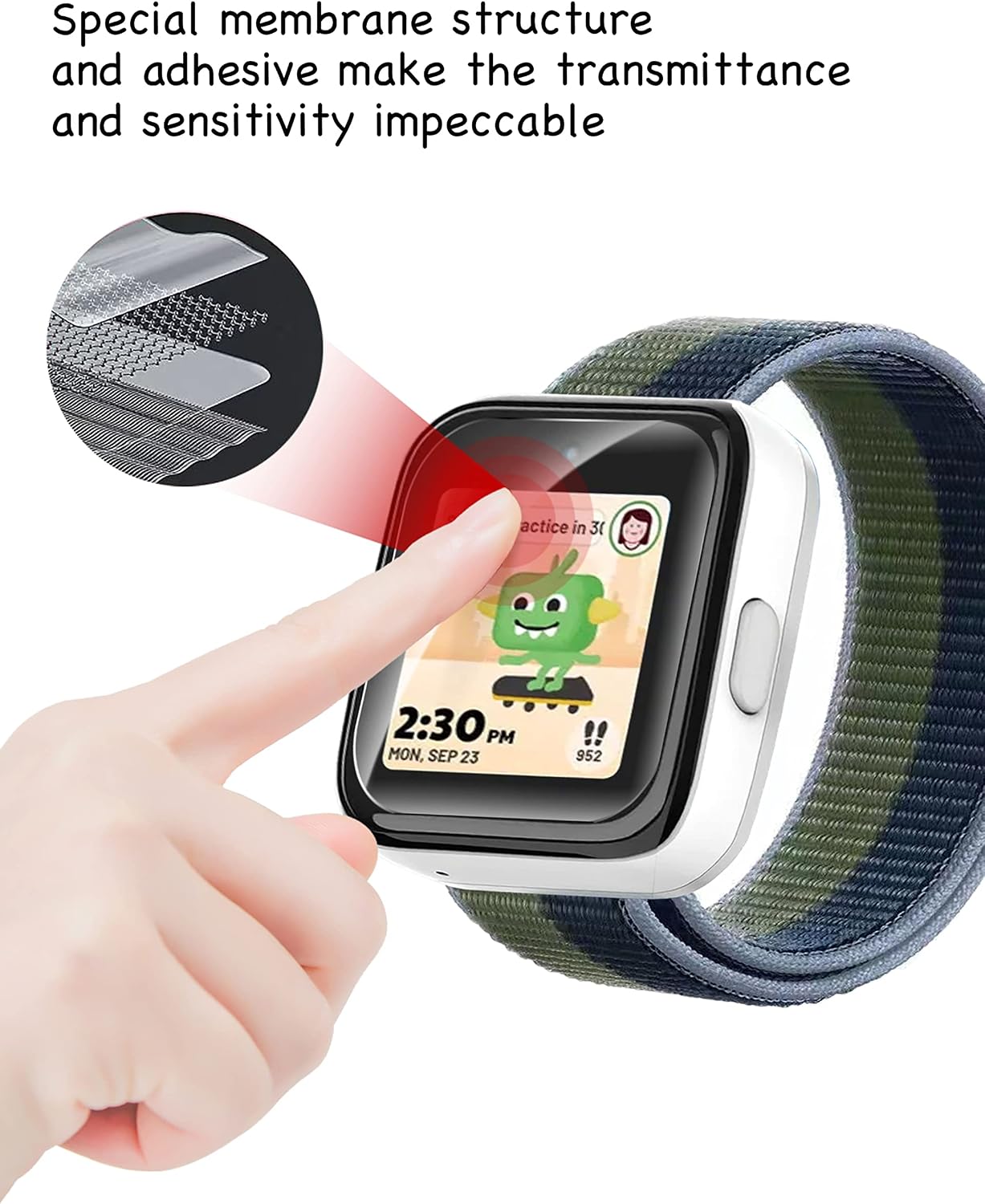 6 Pack Screen Films for T-mobile SyncUP KIDS Watch2/1 image 4