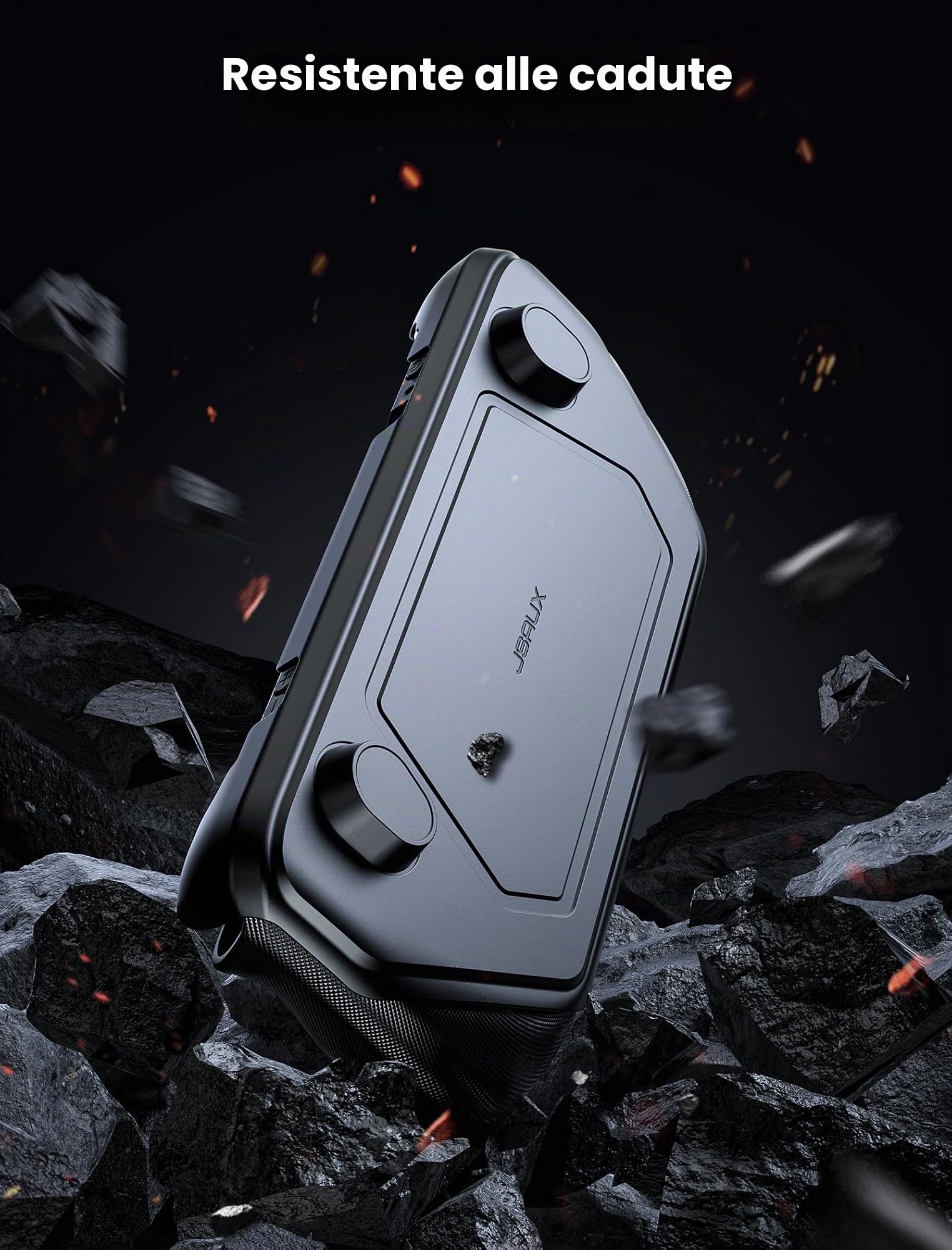 JSAUX PC0104 ModCase Compatibile con Steam Deck/OLED, il coperchio modulare Include Stazione di aggancio 11 in 1, Copertura Anteriore Staccabile, Guscio Protettivo, Metal Holder and Strap - Hub Set