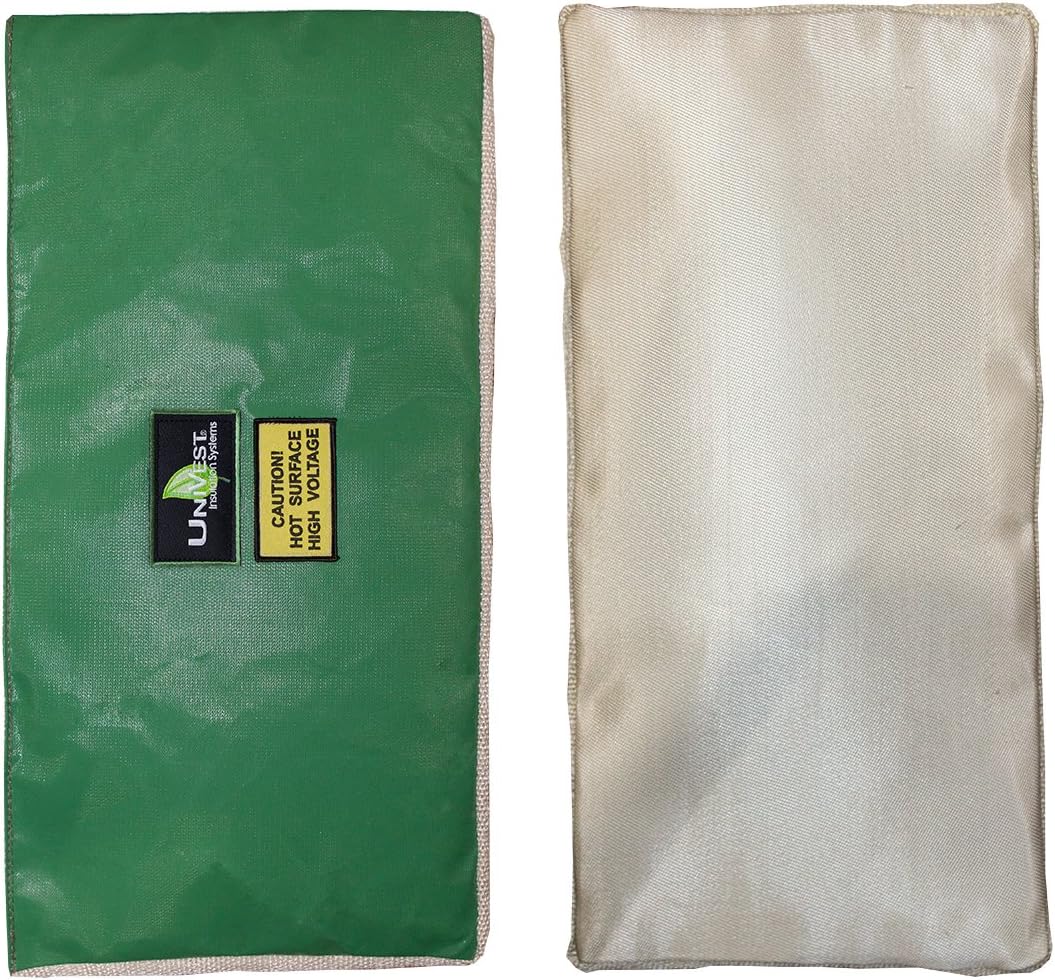 Ceramic Fiber Insulation Blanket, Removable, UniVest Throw Blanket 36 Inch Wide & 12 Inch Long for Injection Molders, Extrusions, Heater Band Insulation and More!